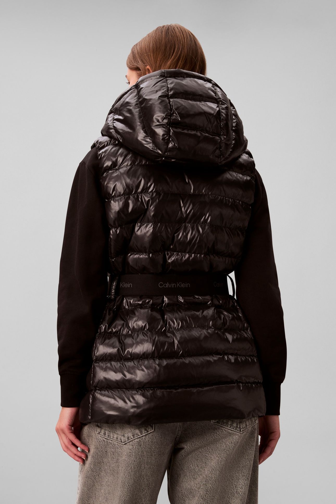 BELTED LIGHTWEIGHT VEST BLACK 2