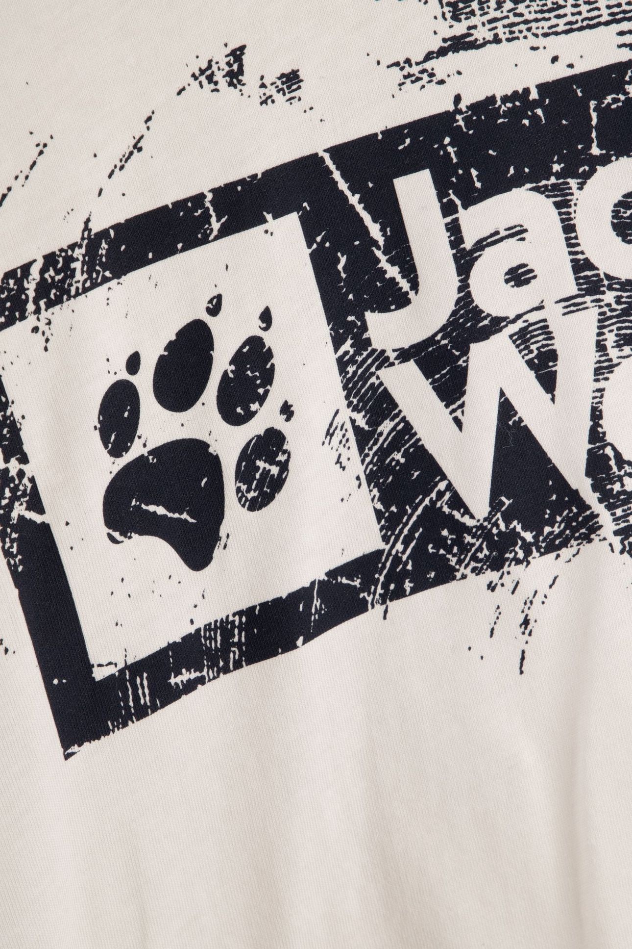BRAND T-SHIRT WOOD COTTON WHITE 4