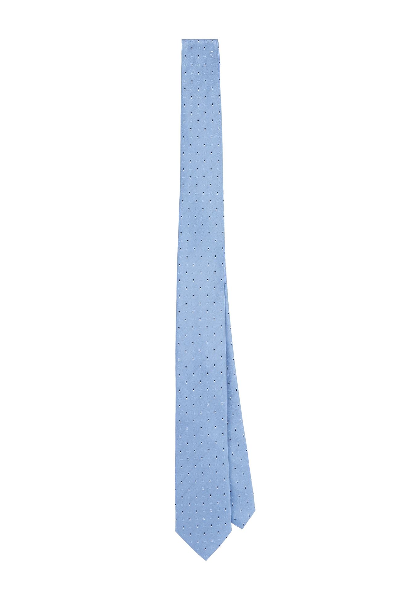 DOUBLE DOTS SILK TIE VISTA BLUE 1