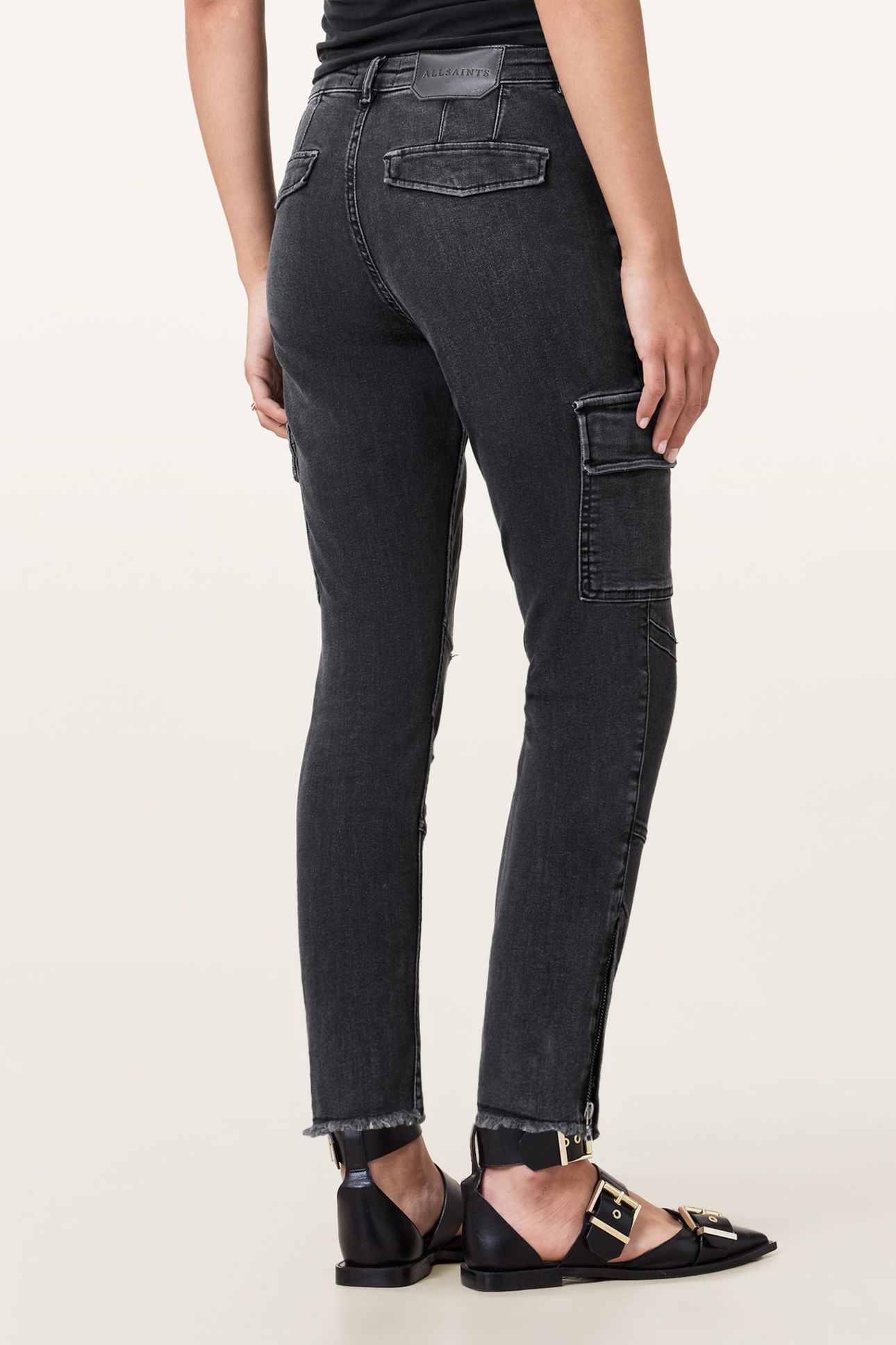 DURAN SKINNY CARGO WASHED BLACK 3