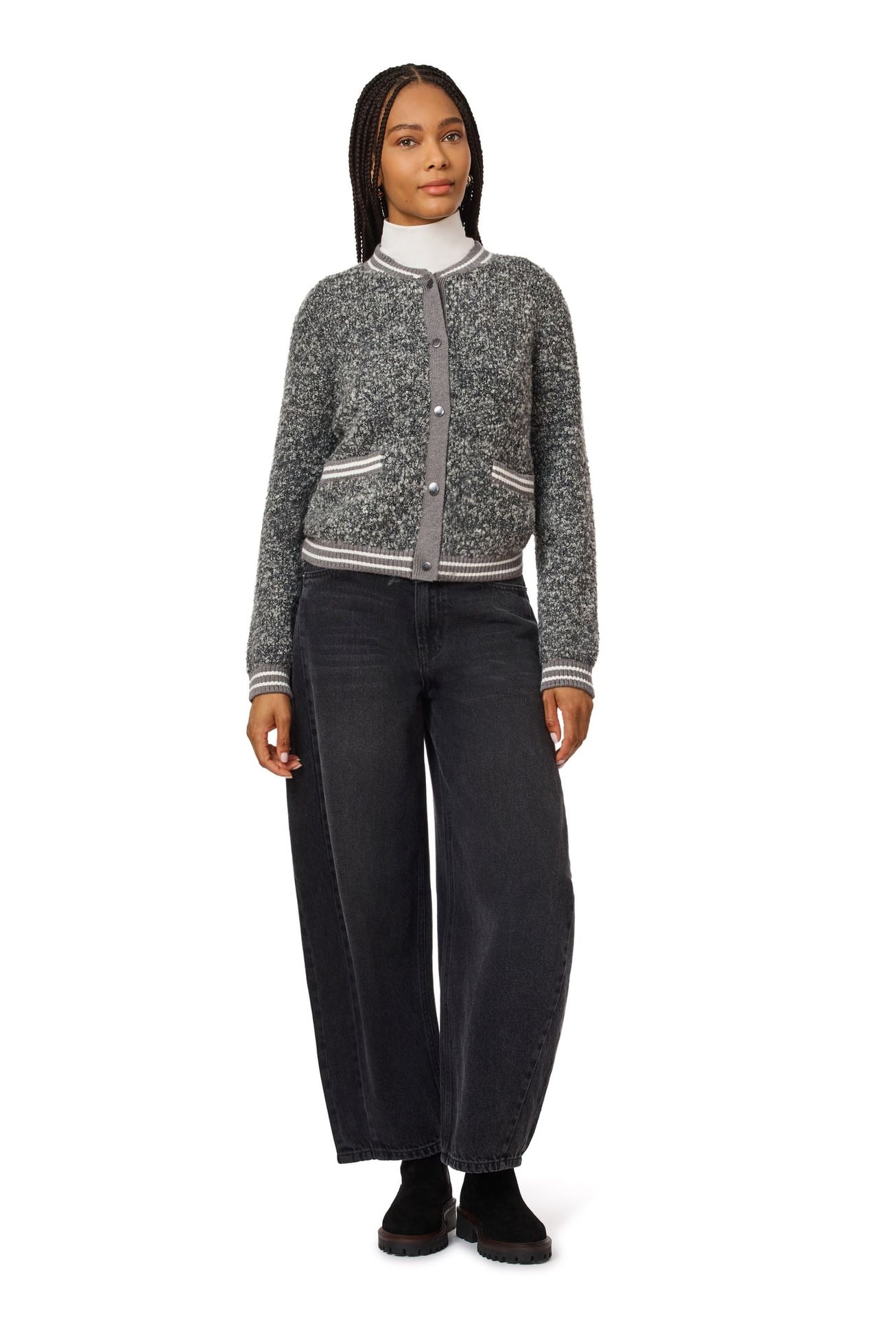 BOUCLE BOMBER JACKET THUNDERSTORM 1