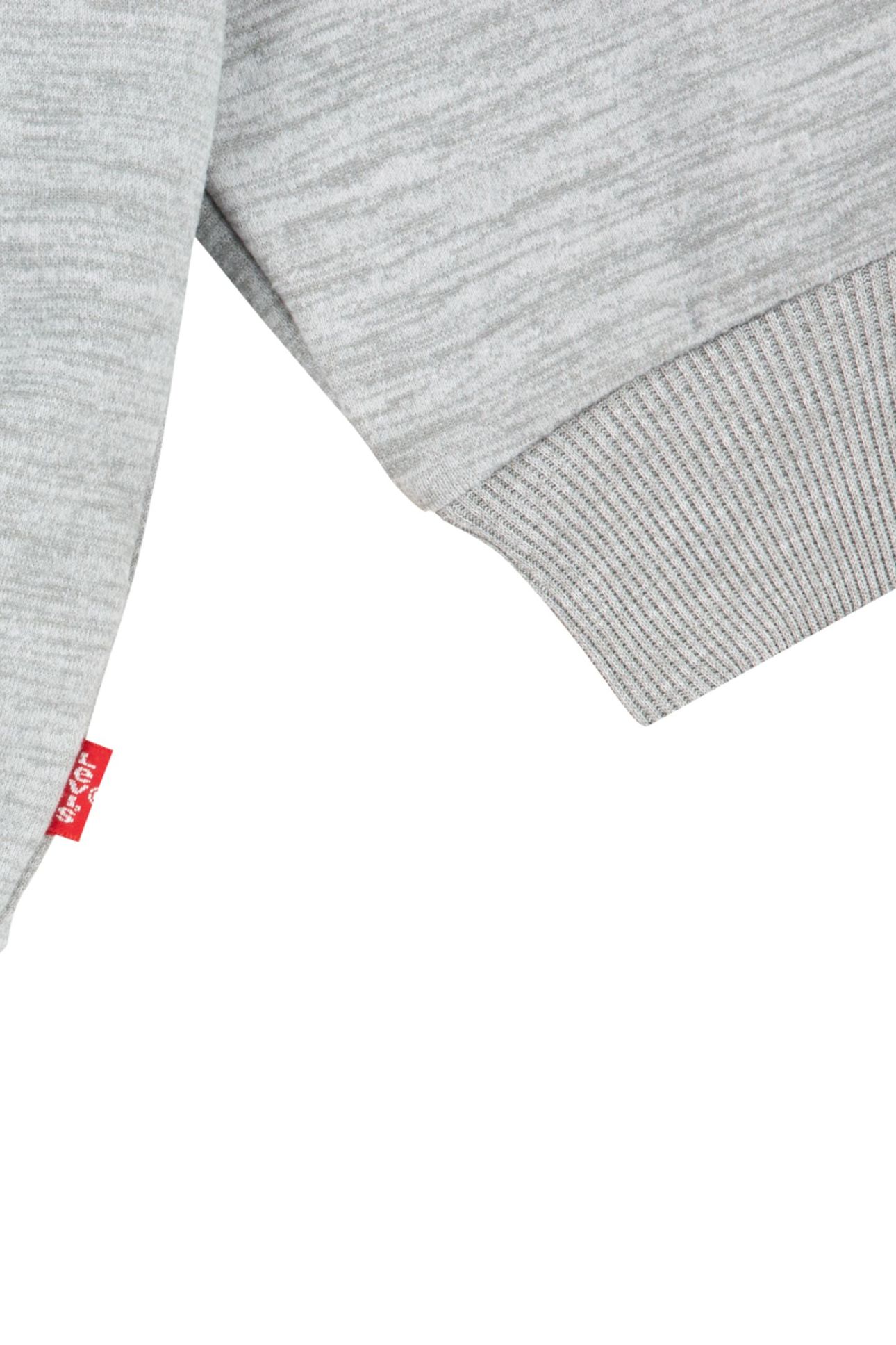 GIRLS OVERSIZED CREW SWEATSHIRT GRAY HEATHER 4