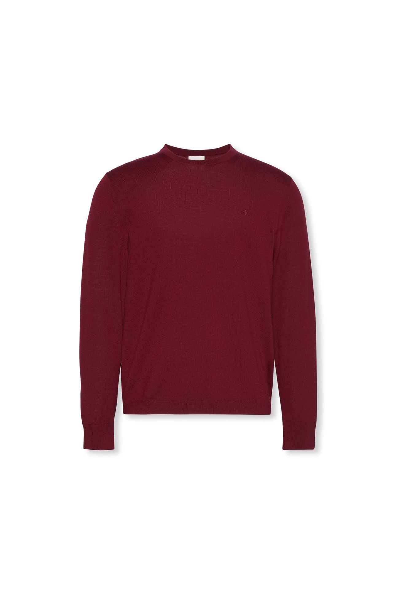 LS 100% MERINO CREW BEET RED 4