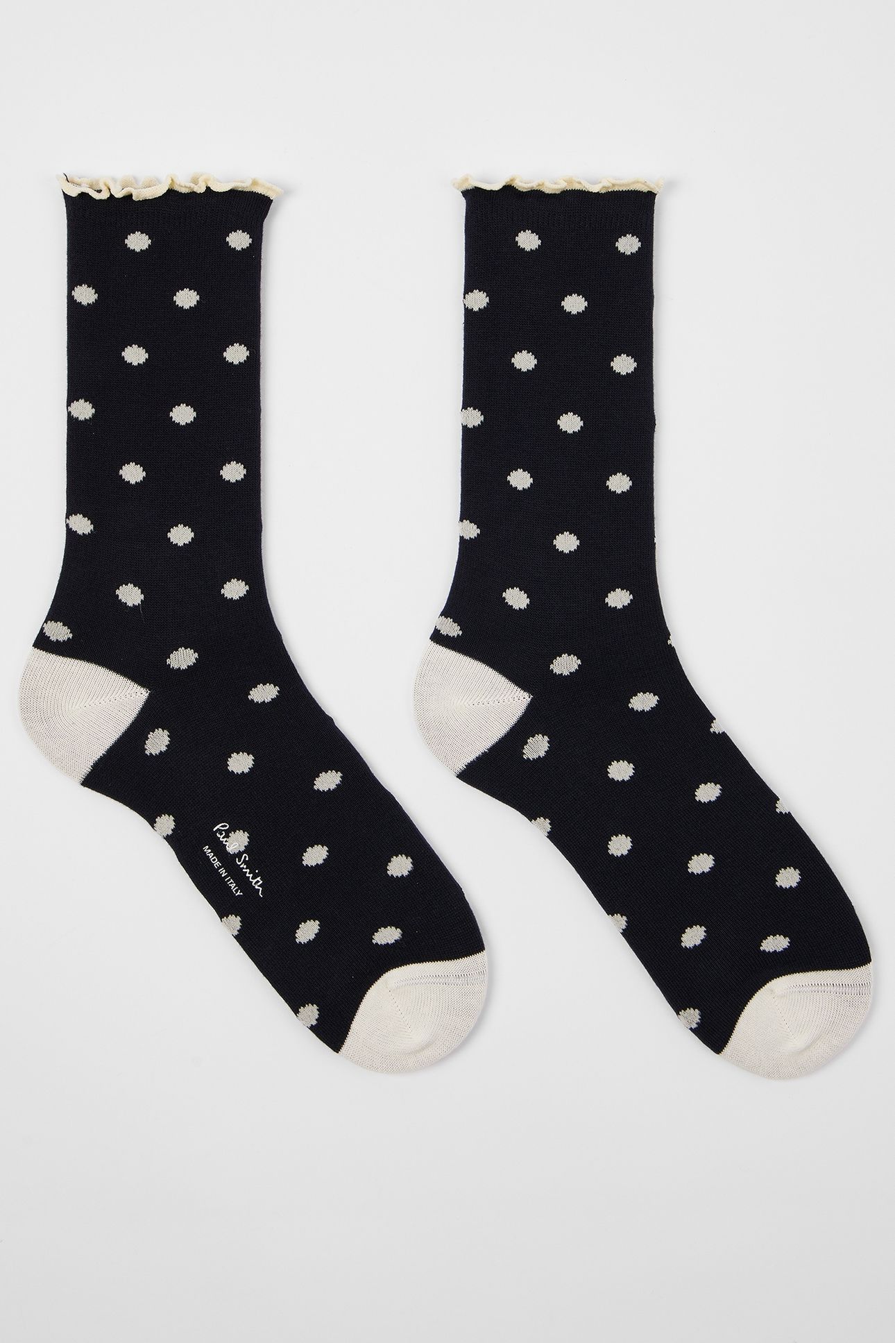 WOMEN SOCK JENNY POLKA NAVY 5