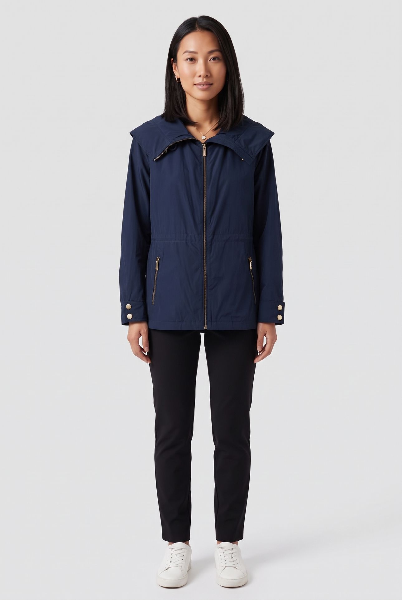CINCHED WAIST SOFTSHELL MIDNIGHT 1
