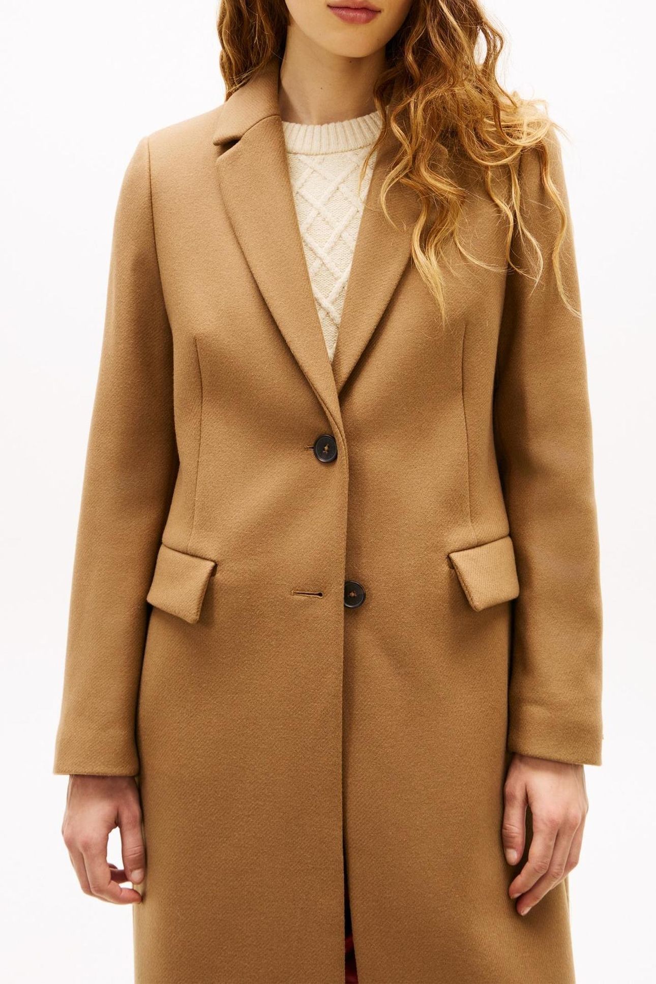 CLASSIC SB WOOL REG COAT LIGHT SEPIA BROWN 4