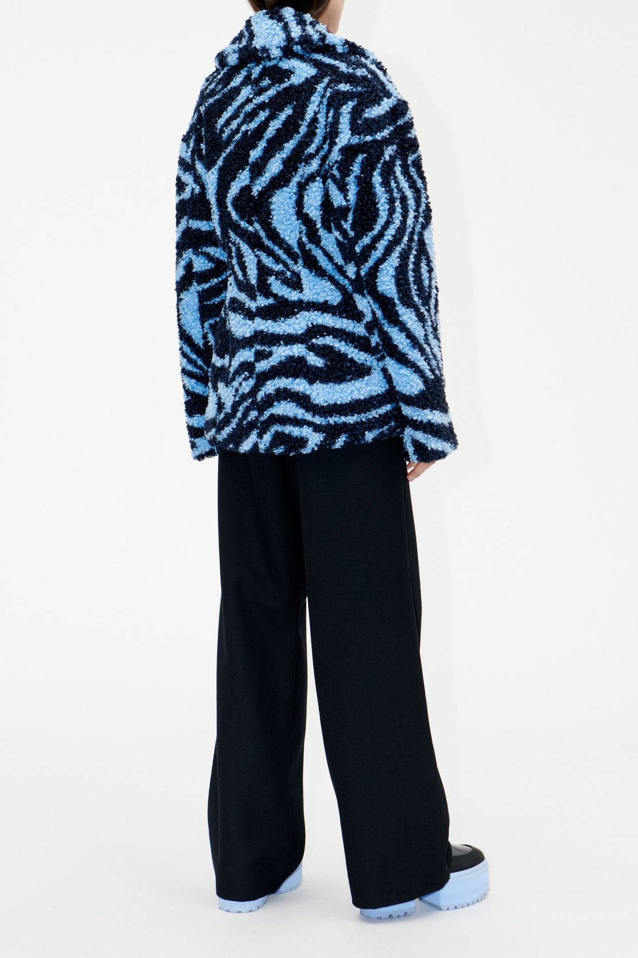 ROSEMARY OUTERWEAR COAT MOIRÉE BLUE 2
