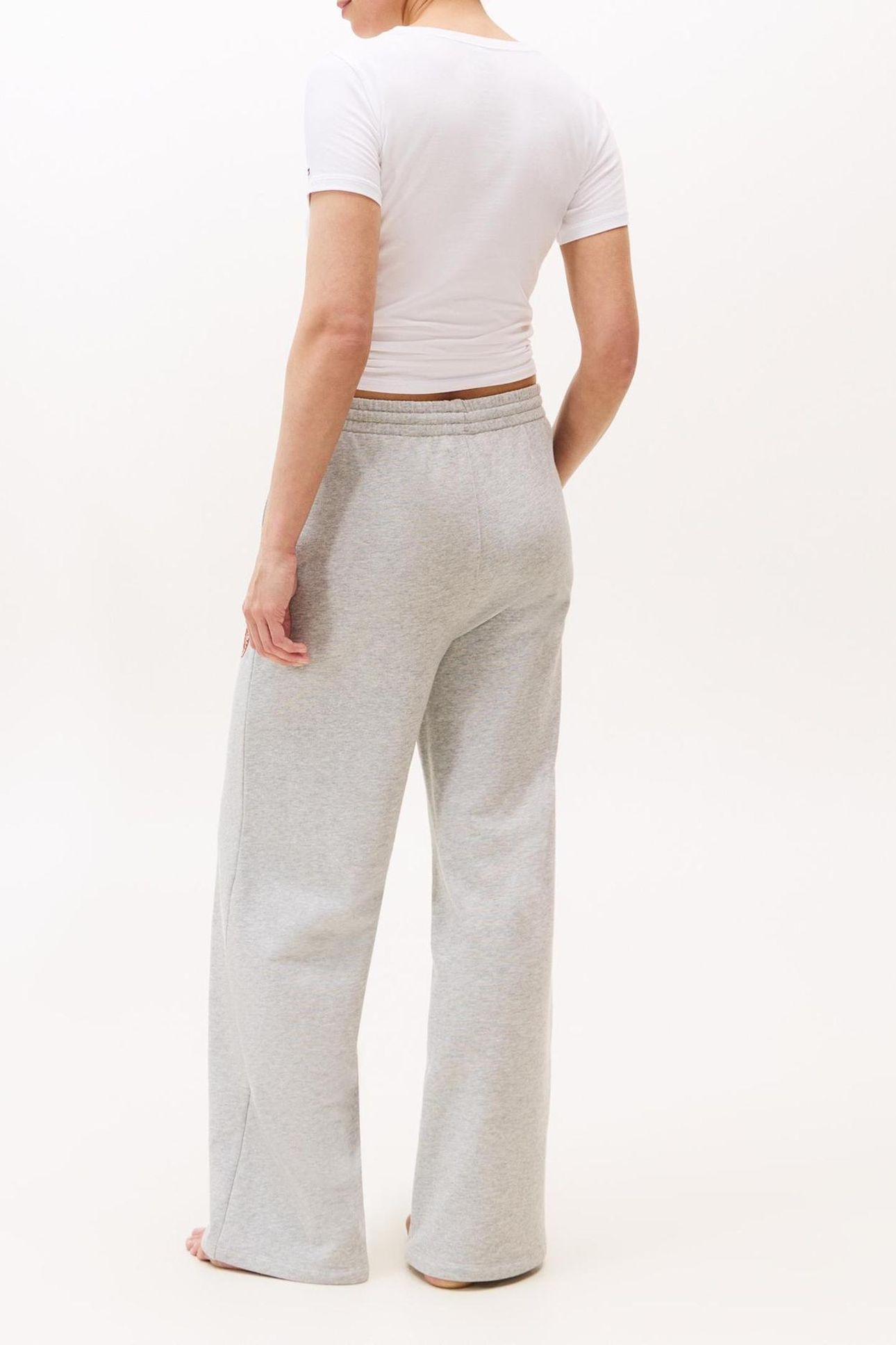 WIDE LEG PANTS LIGHT GREY HEATHER 2