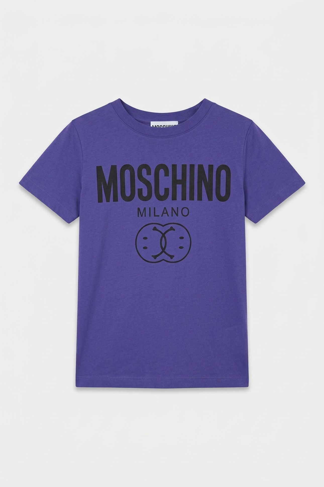 DOUBLE SMILEY® ORGANIC JERSEY T-SHIRT BLUE 3