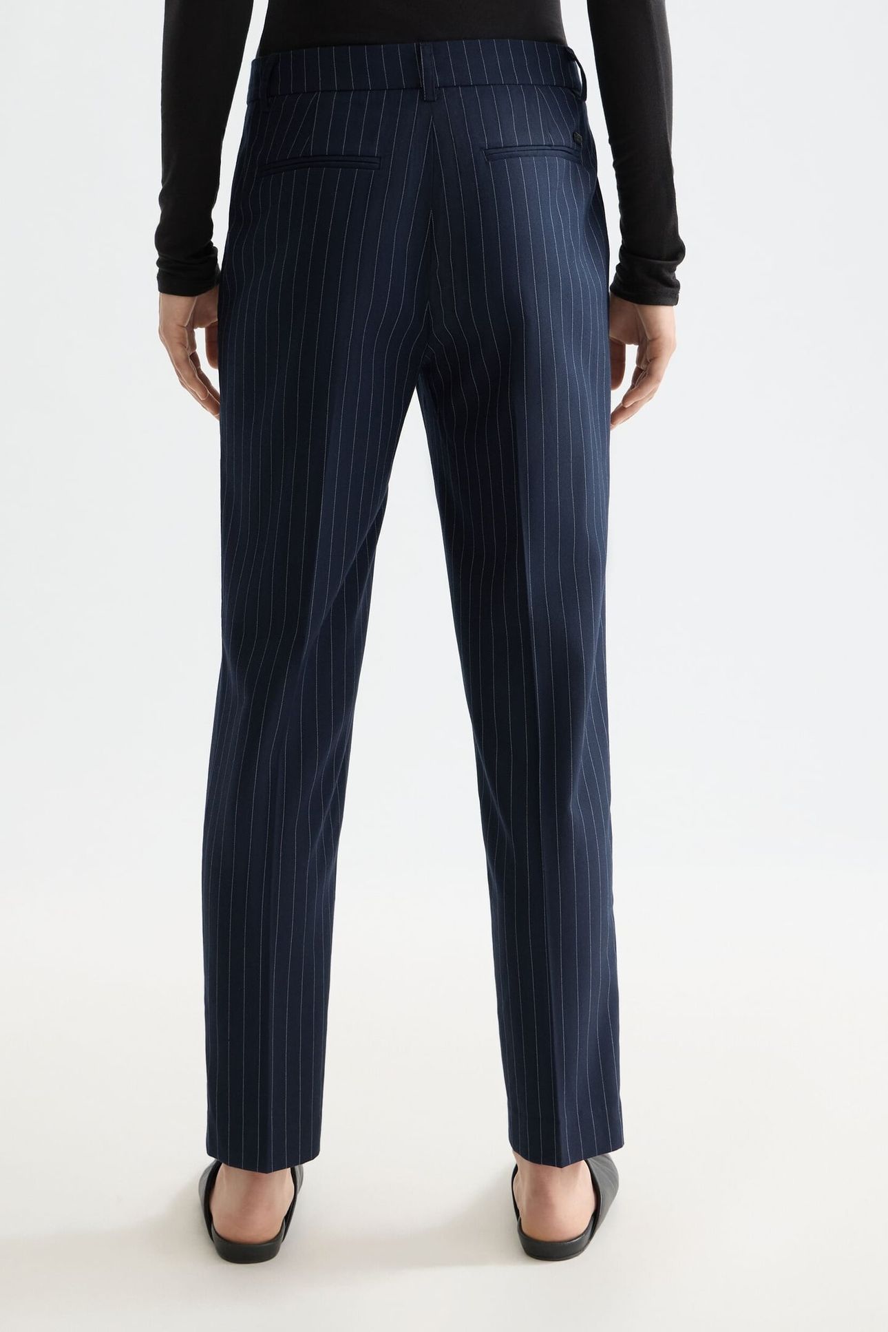 LOWRY PANT NIGHT BLUE PINSTRIPE 2