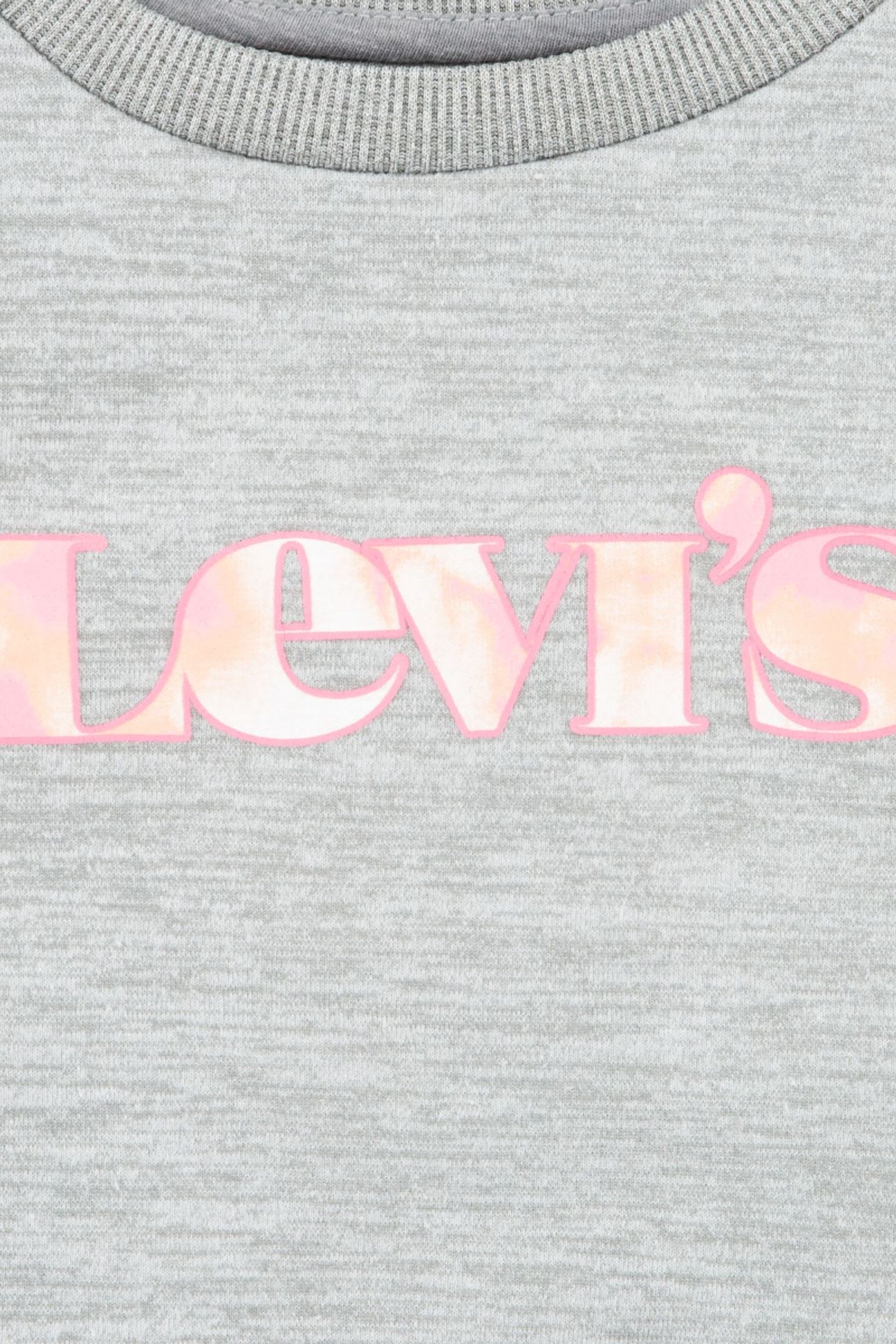 GIRLS OVERSIZED CREW SWEATSHIRT GRAY HEATHER 3