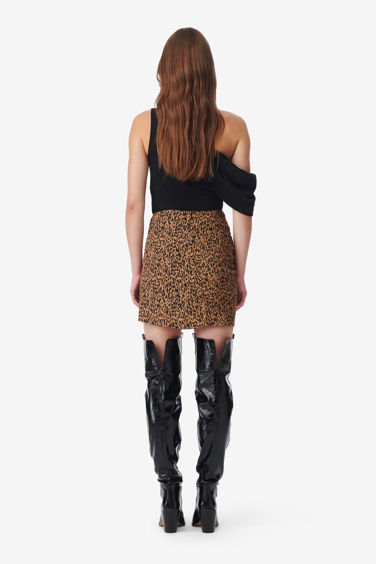 ETHELLE SKIRT BLACK/CAMEL 2