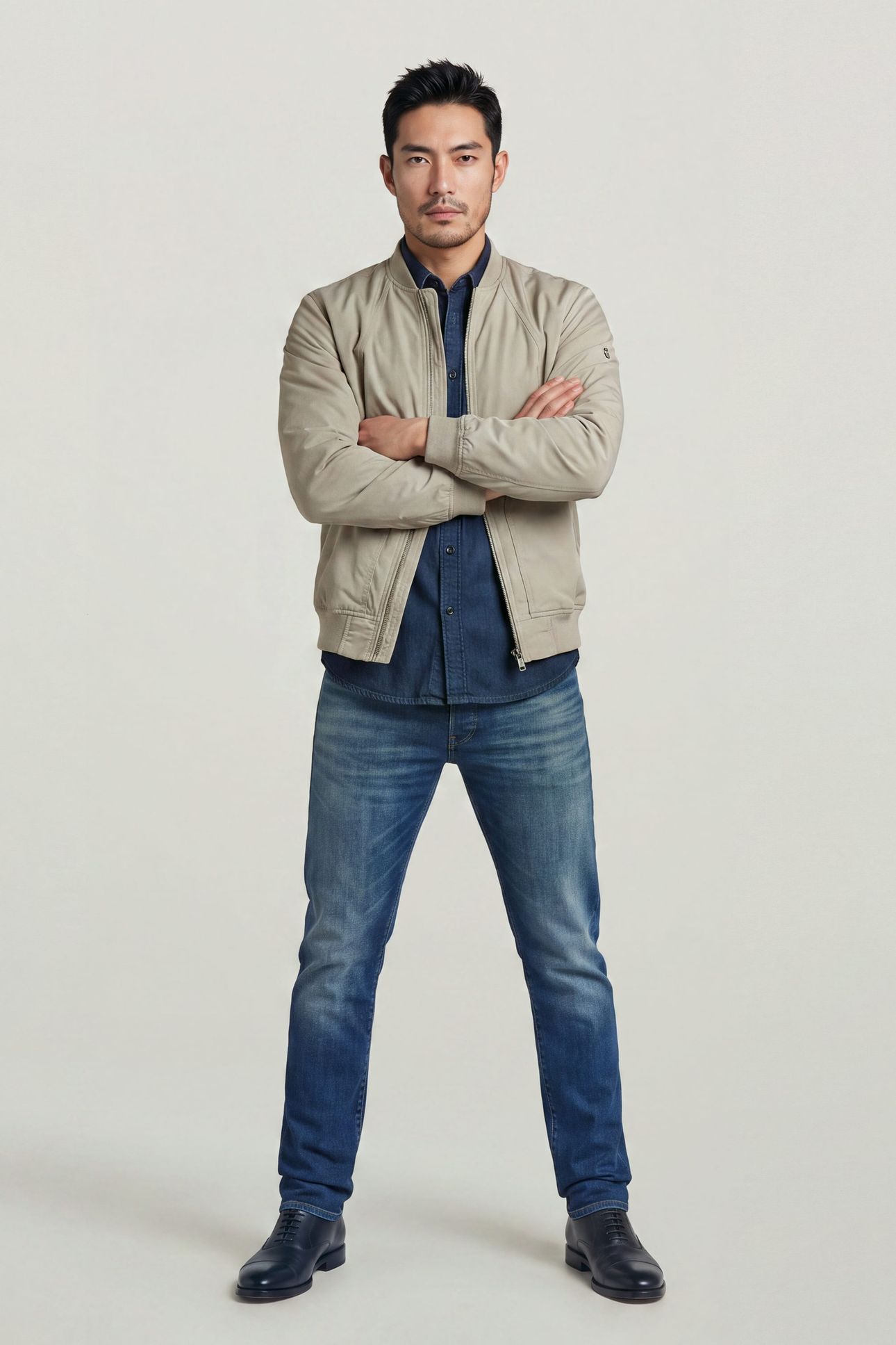 3301 SLIM MEDIUM BLUE 3