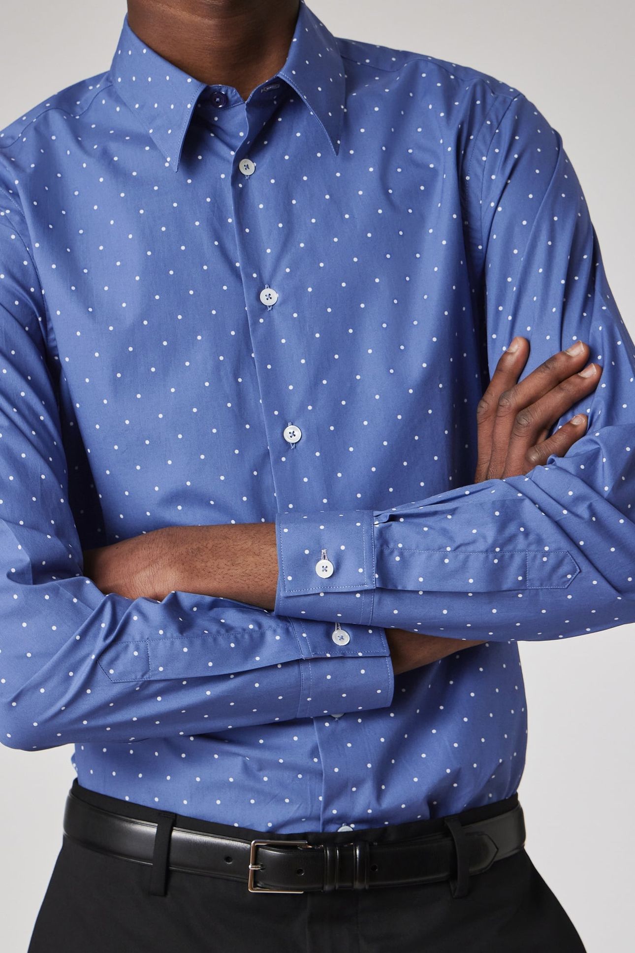 MENS S/C CASUAL FIT SHIRT INDIGO 5