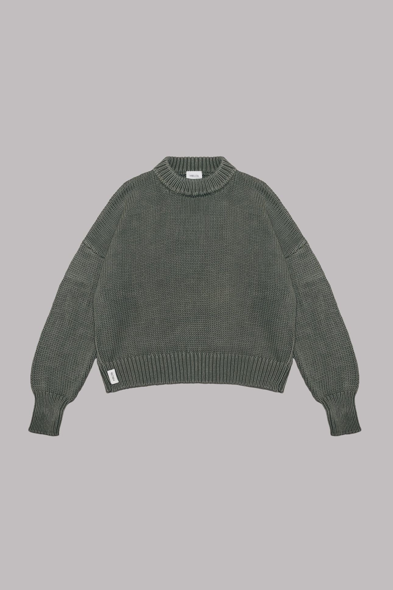 THE GREEN FADED KNIT SWEATER 3