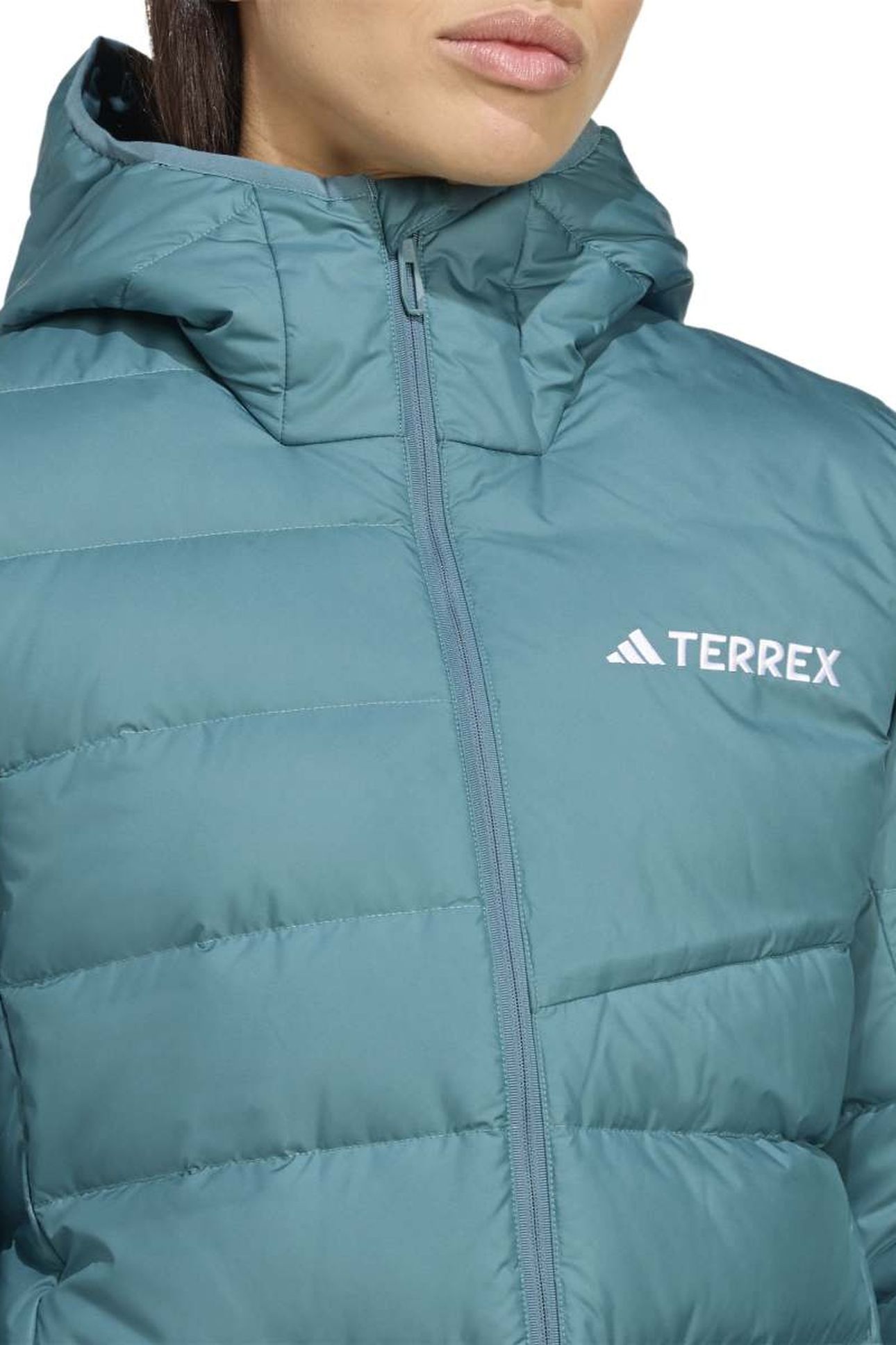 W MT DOWN PARKA PRELOVED TEAL 6