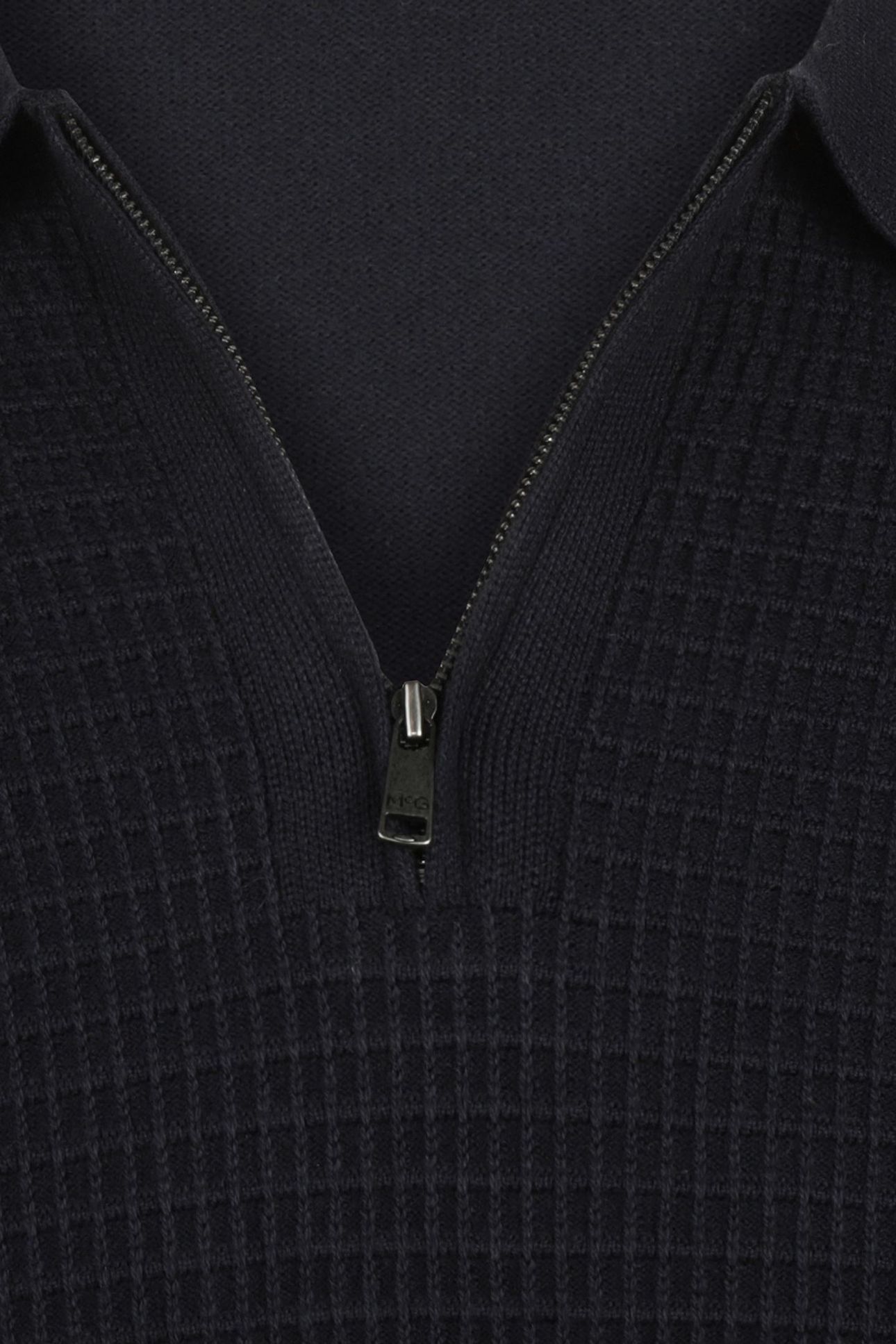 STRUCTURED POLO SWEATER NAVY 3