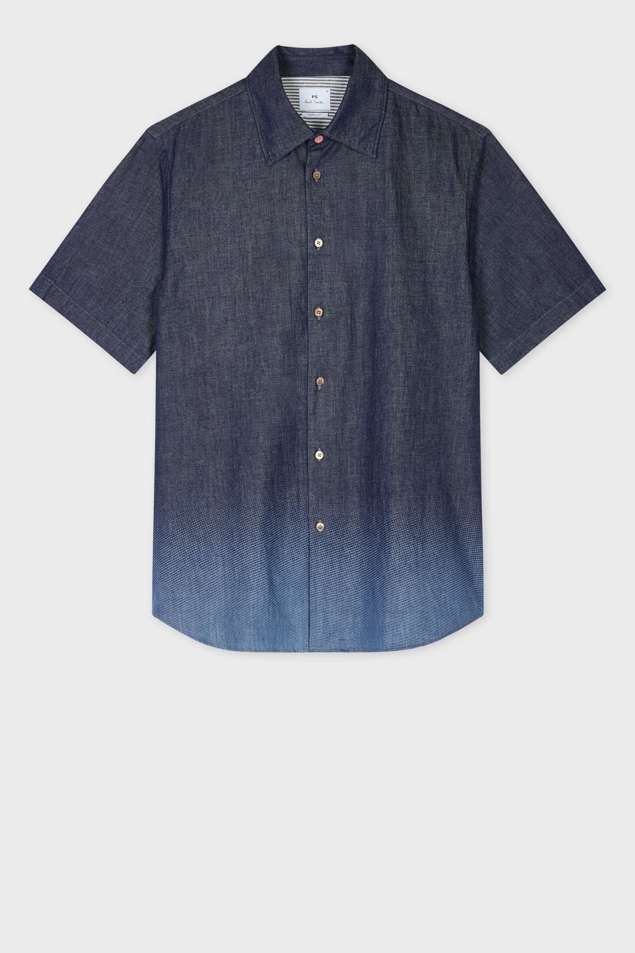 MENS SS CASUAL FIT SHIRT BLEACH EFFECT 4
