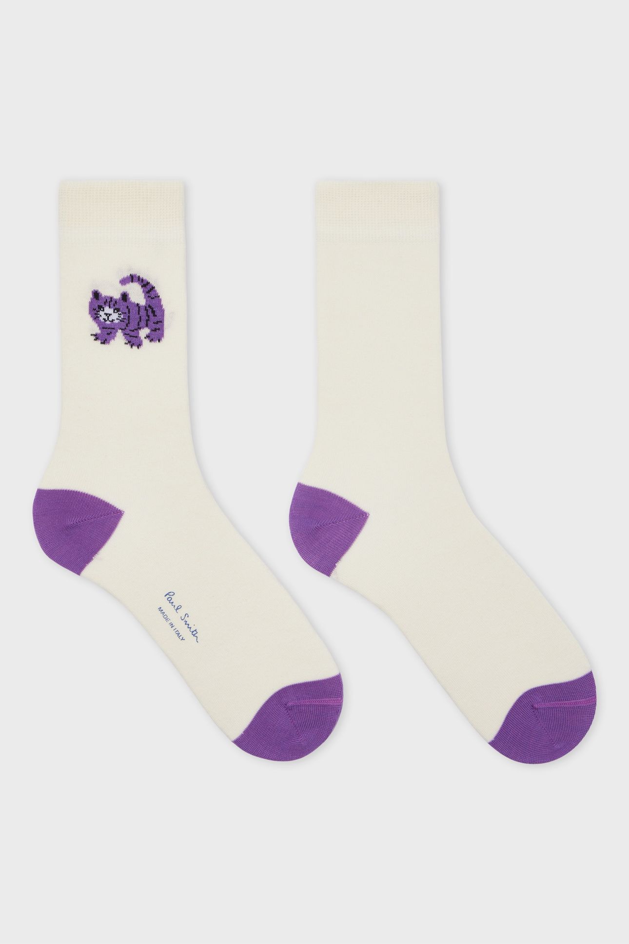 WOMEN SOCK JANIS CAT OFF WHITE 2