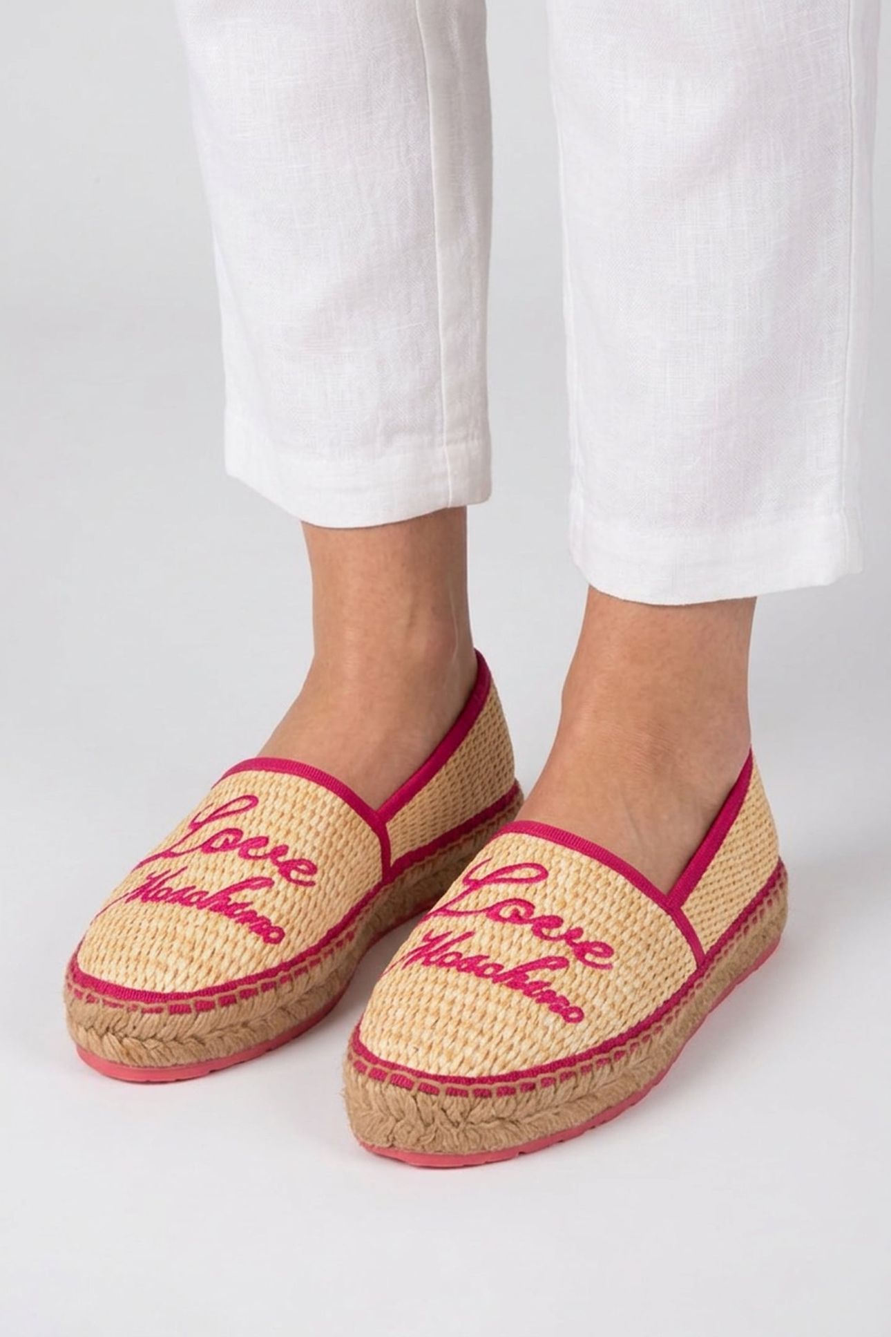 RAFFIA ESPADRILLES WITH EMBROIDERY BEIGE 2