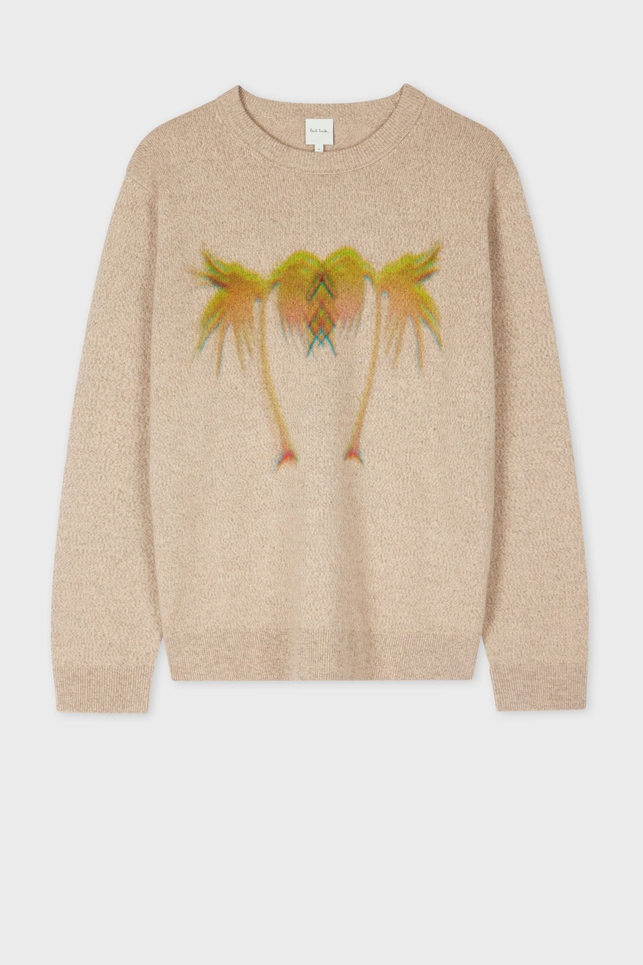 MENS SWEATER CREW NECK LIGHT BEIGE 4