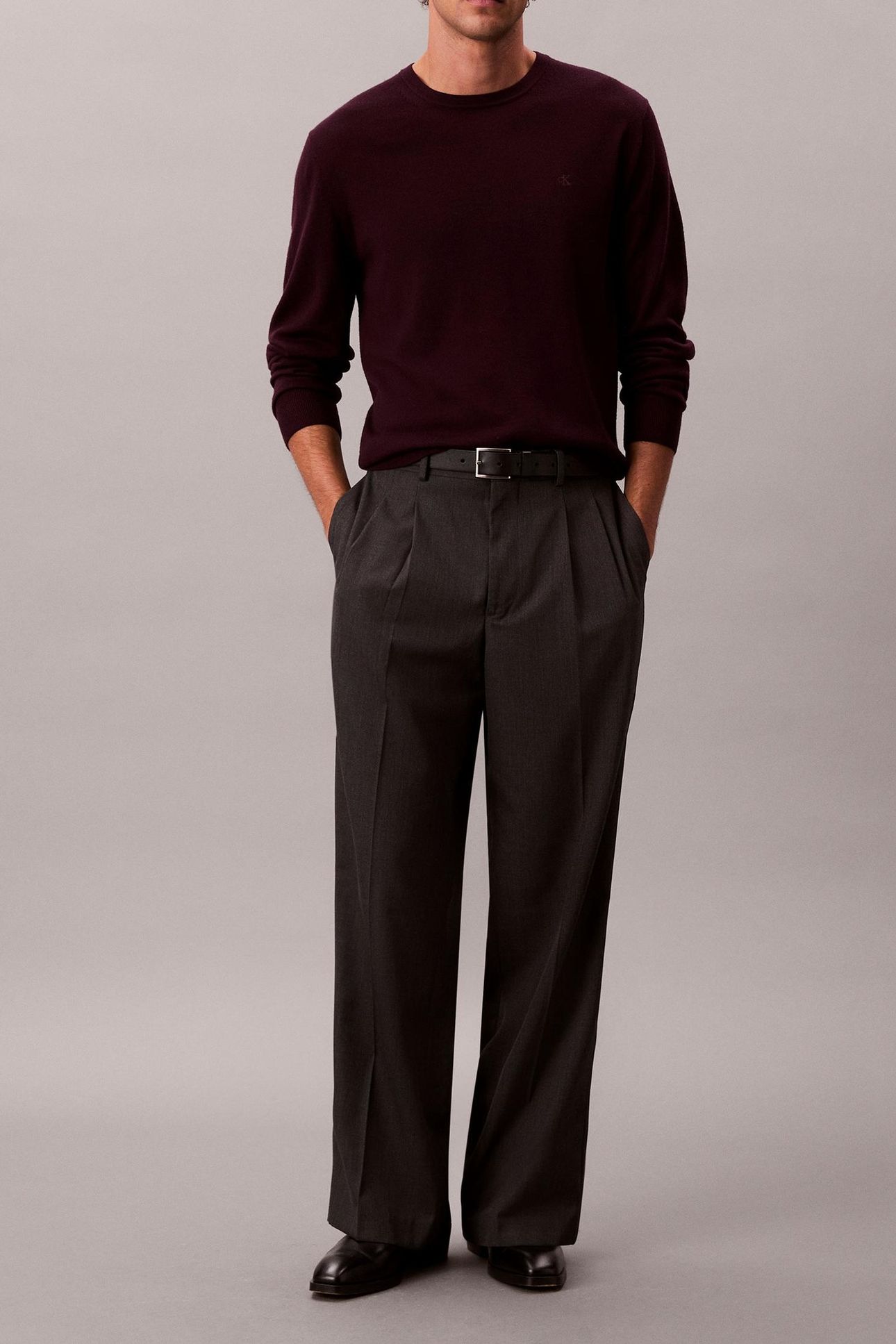LS 100% MERINO CREW MOROCCAN BROWN 3