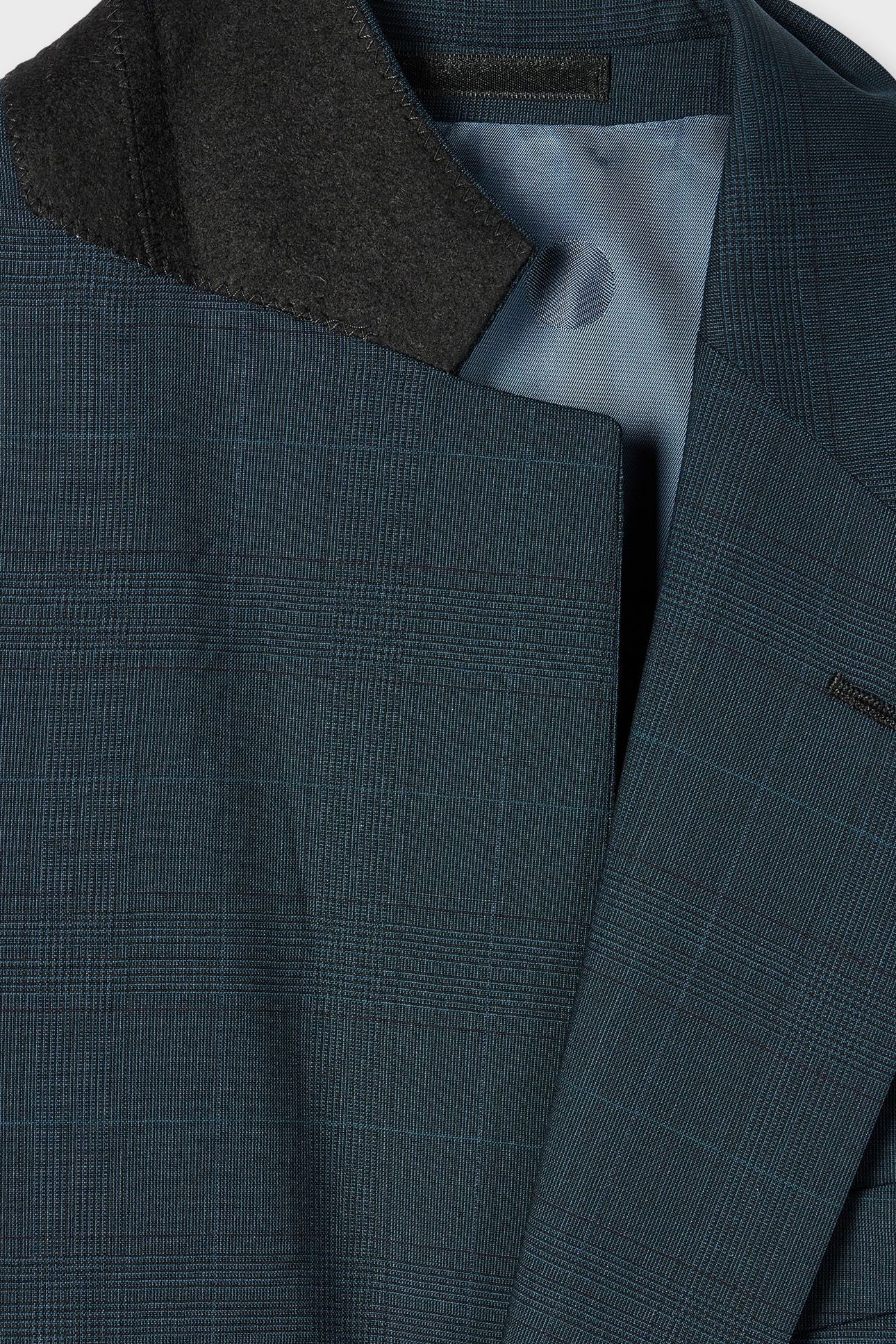 MENS TAILORED FIT 2 BUTTON SUIT PETROL GREEN 4