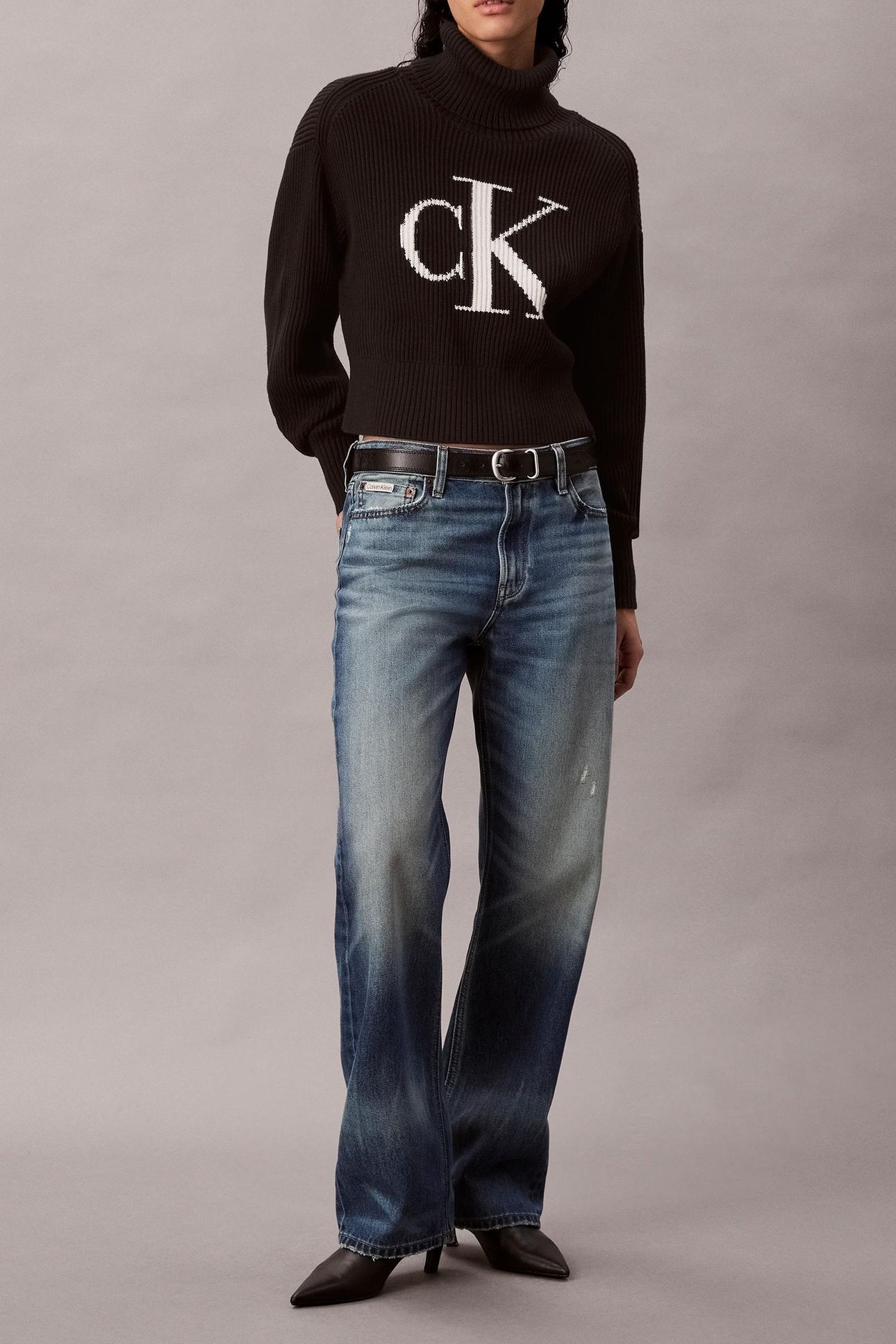 BLOWN UP LOOSE SWEATER BLACK 3