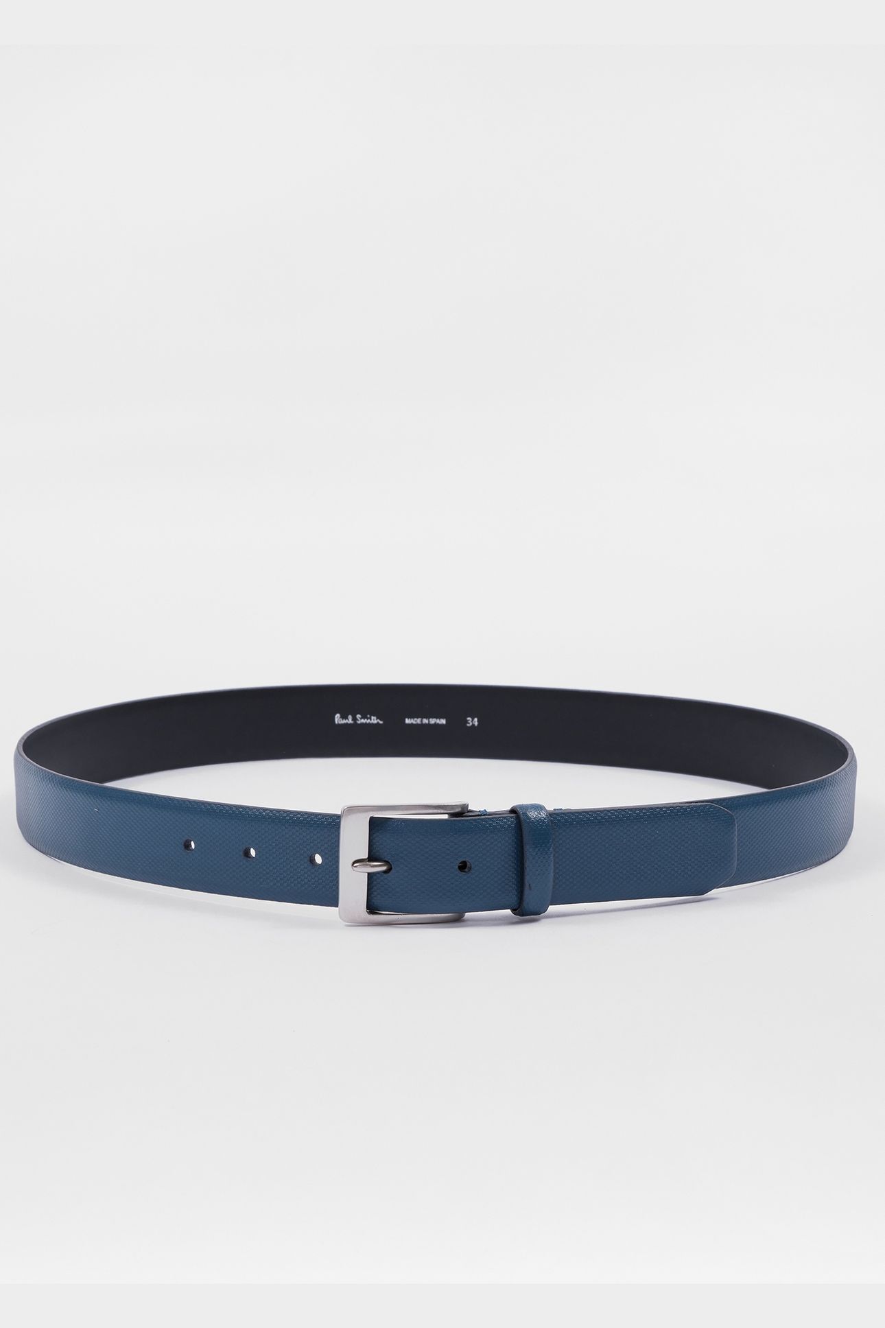 MEN BELT WEAVE EMBOSS NAVY 1