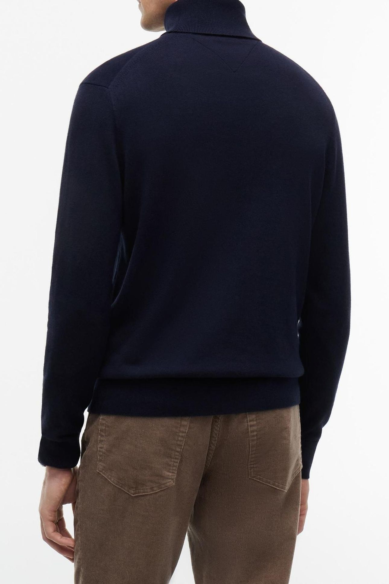PIMA COTTON CASHMERE SWEATER NAVY BLUE 2