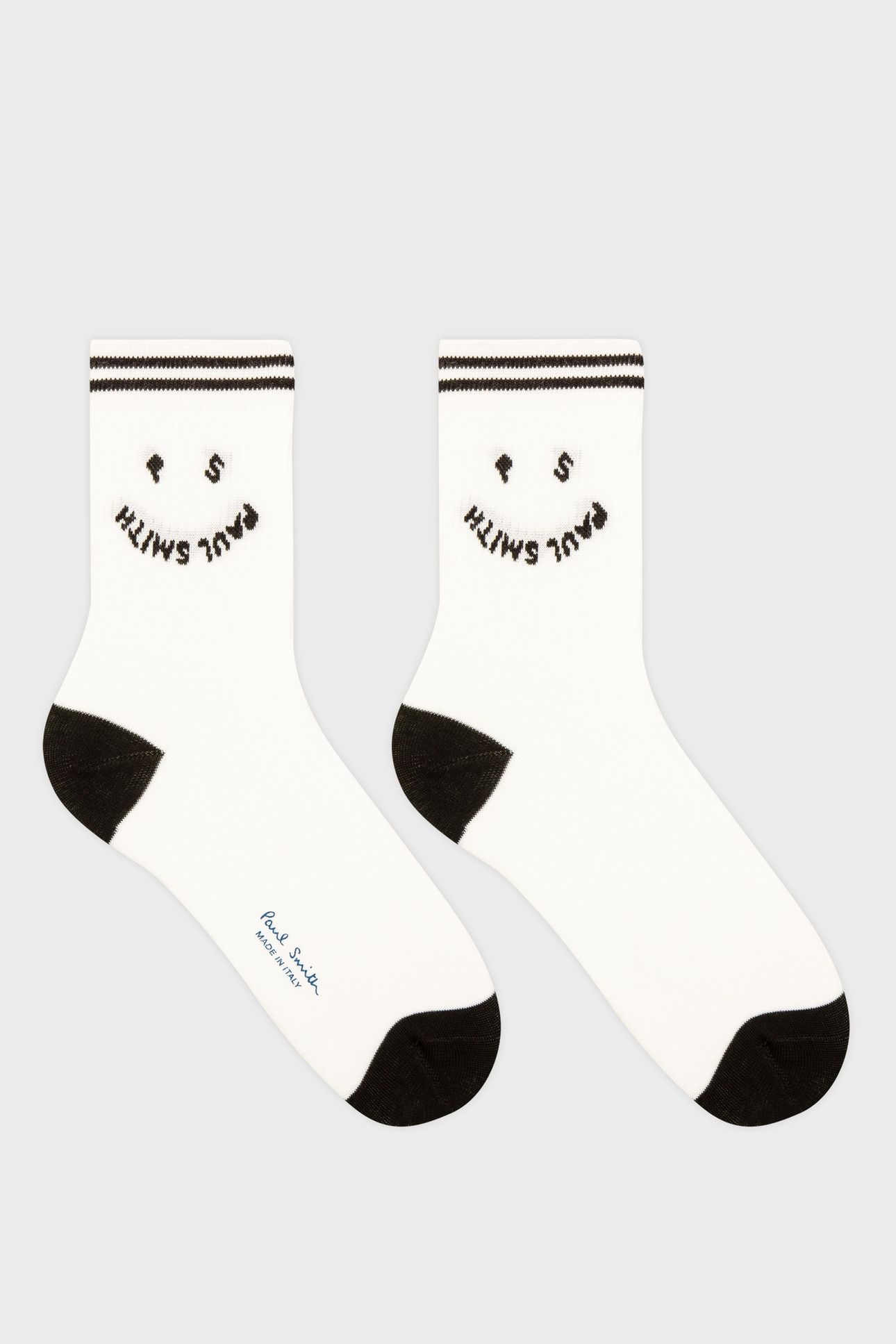 WOMEN SOCK RIB HAPPY OFF WHITE 2