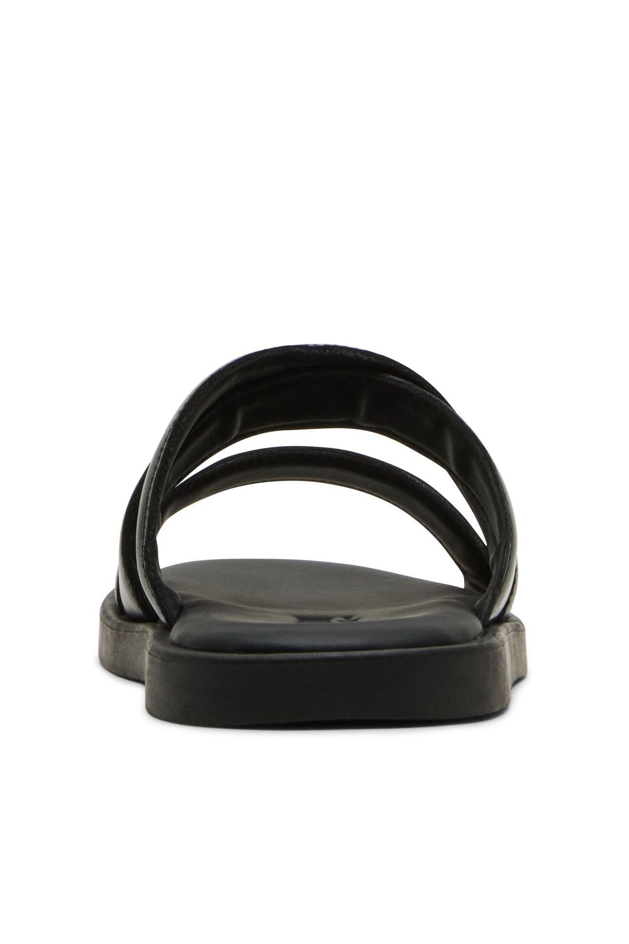 GRABBA SLIDES BLACK LEATHER 6