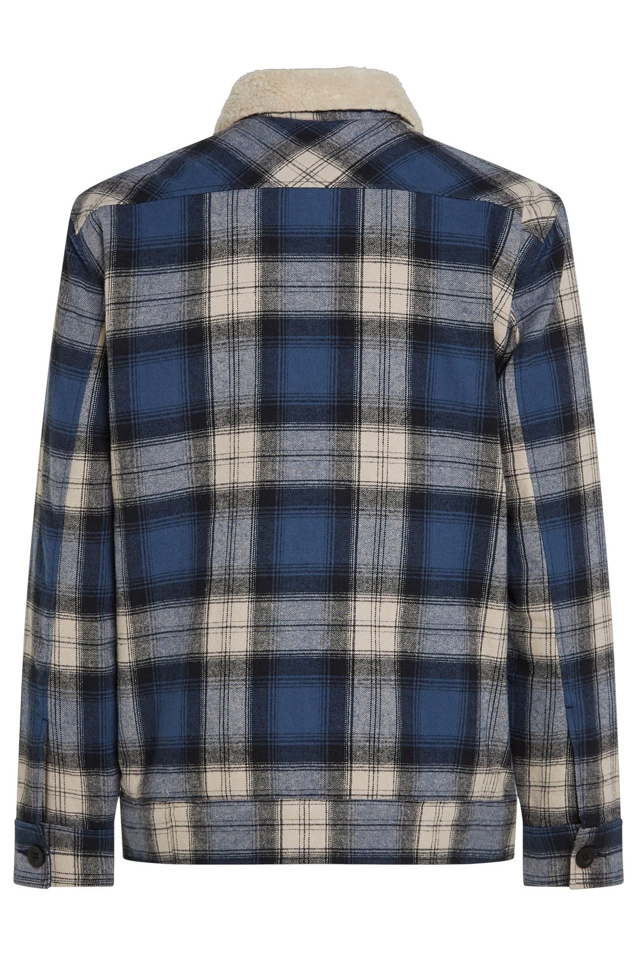 O'RIGINALS FLEECE LINED JACKET MOZART BLUE CHECK 5
