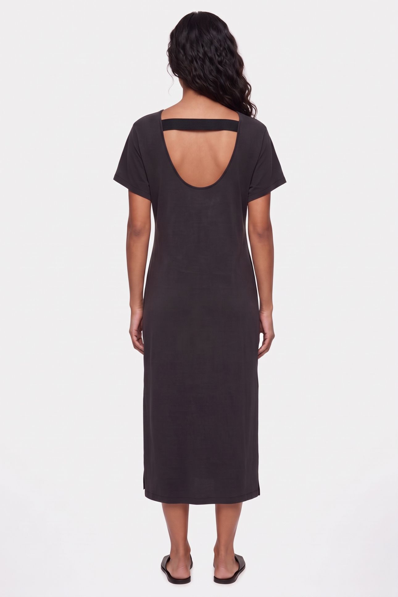 ST CORNELIE CUPRO DRESS BLACK 2