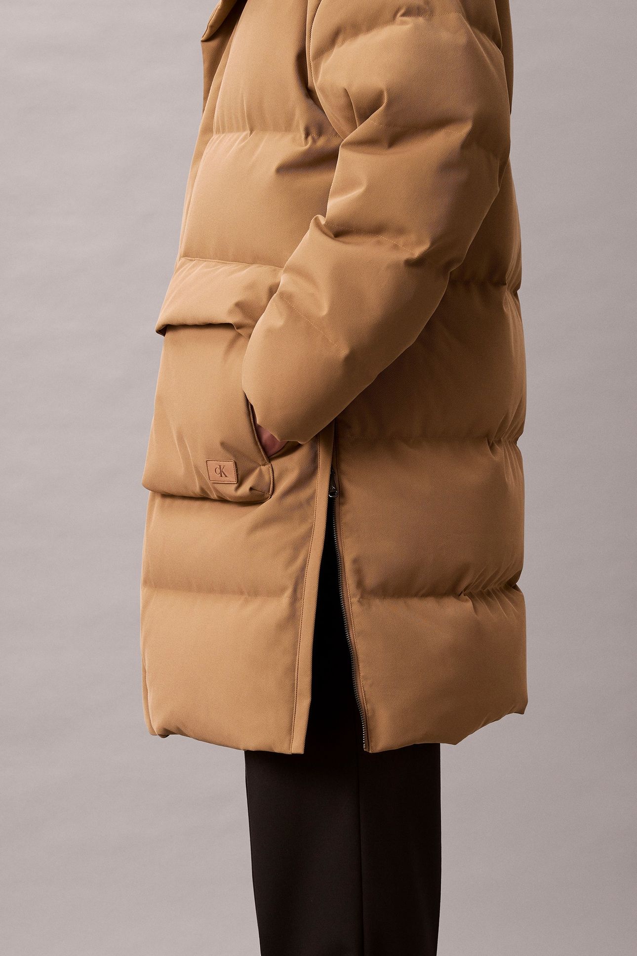 LS LAMINATED TWILL COAT TIGERS EYE 6