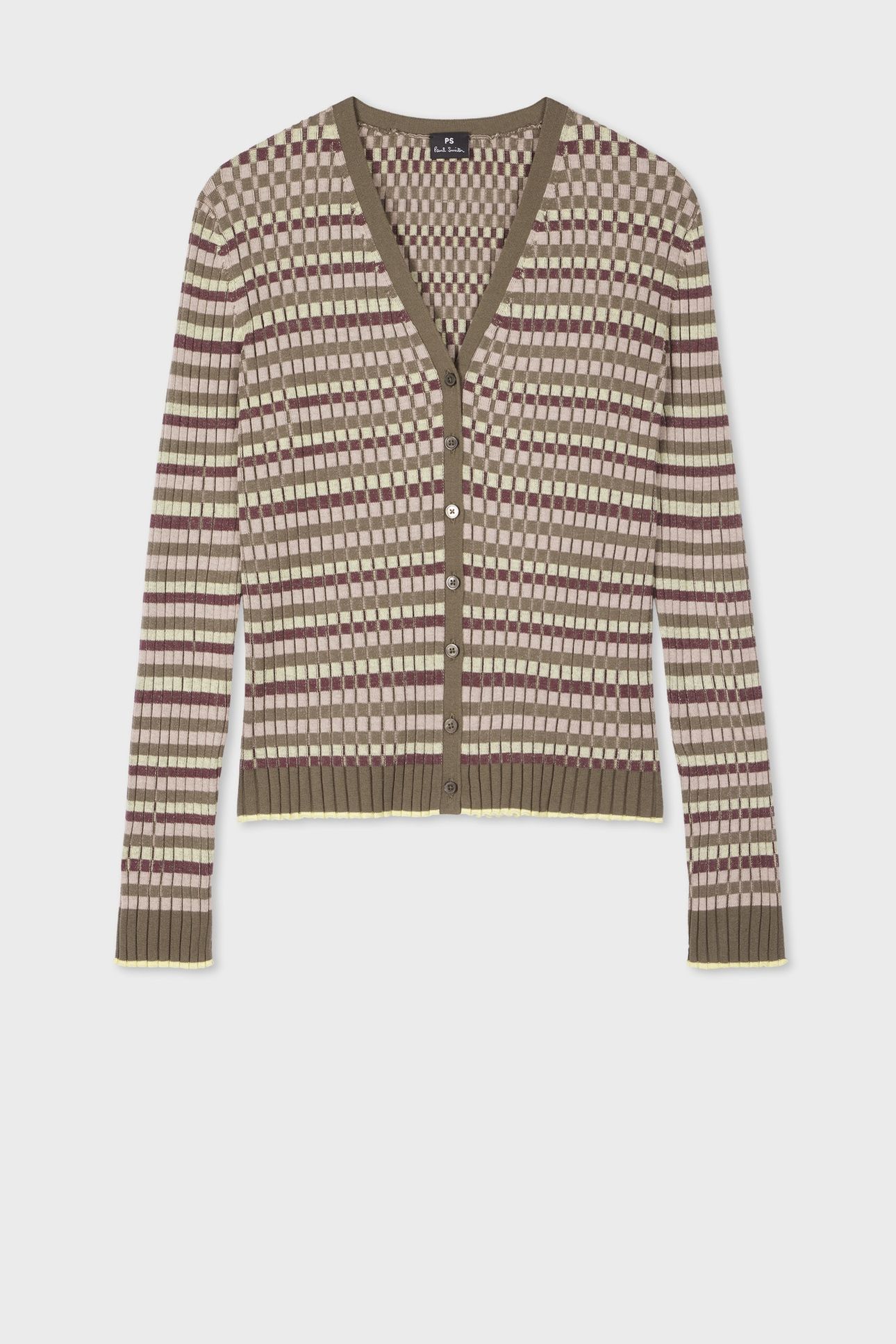 WOMENS KNITTED CARDIGAN BUTTON THRU LIME GREEN 4