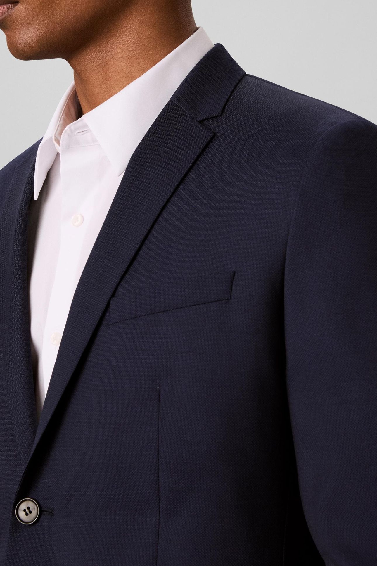 LS BIRDS EYE SLIM BLAZER INK 6