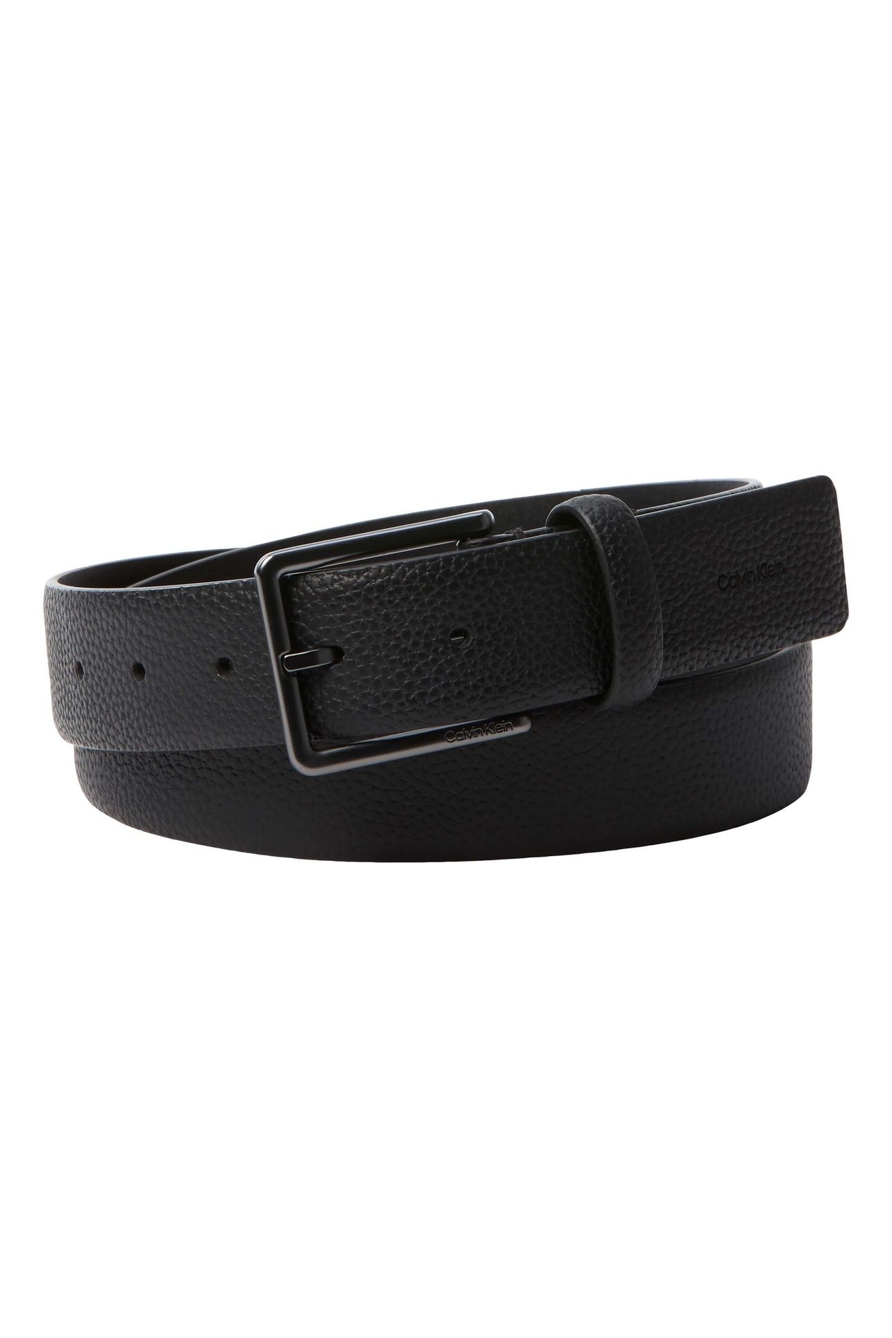 CASUAL PIN BUCKLE BELT BLACK/MATTE GUNMETAL 1