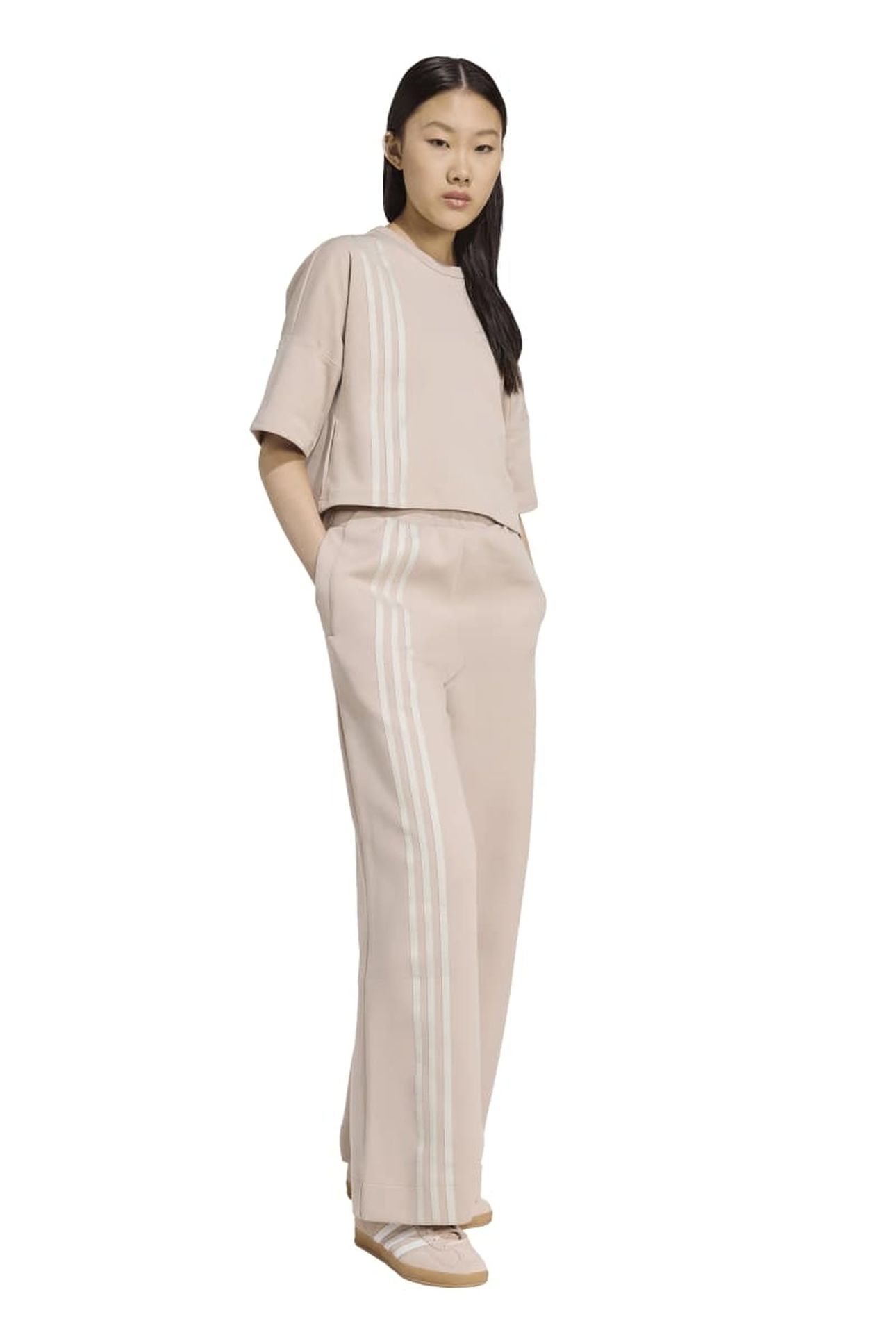 3 STRIPES PANT WONDER TAUPE 1
