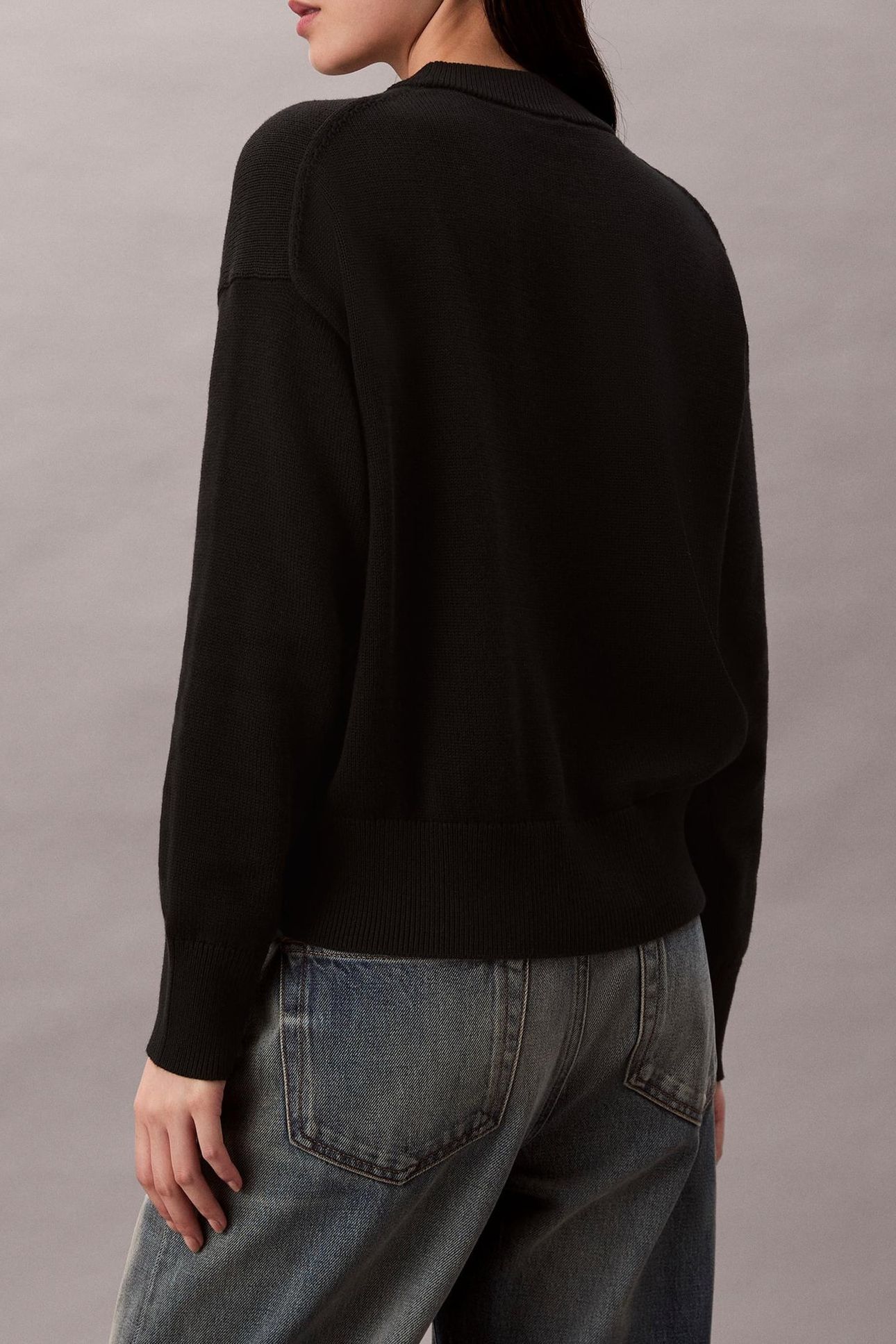 COTTON GRAPHIC PULLOVER BLACK 2