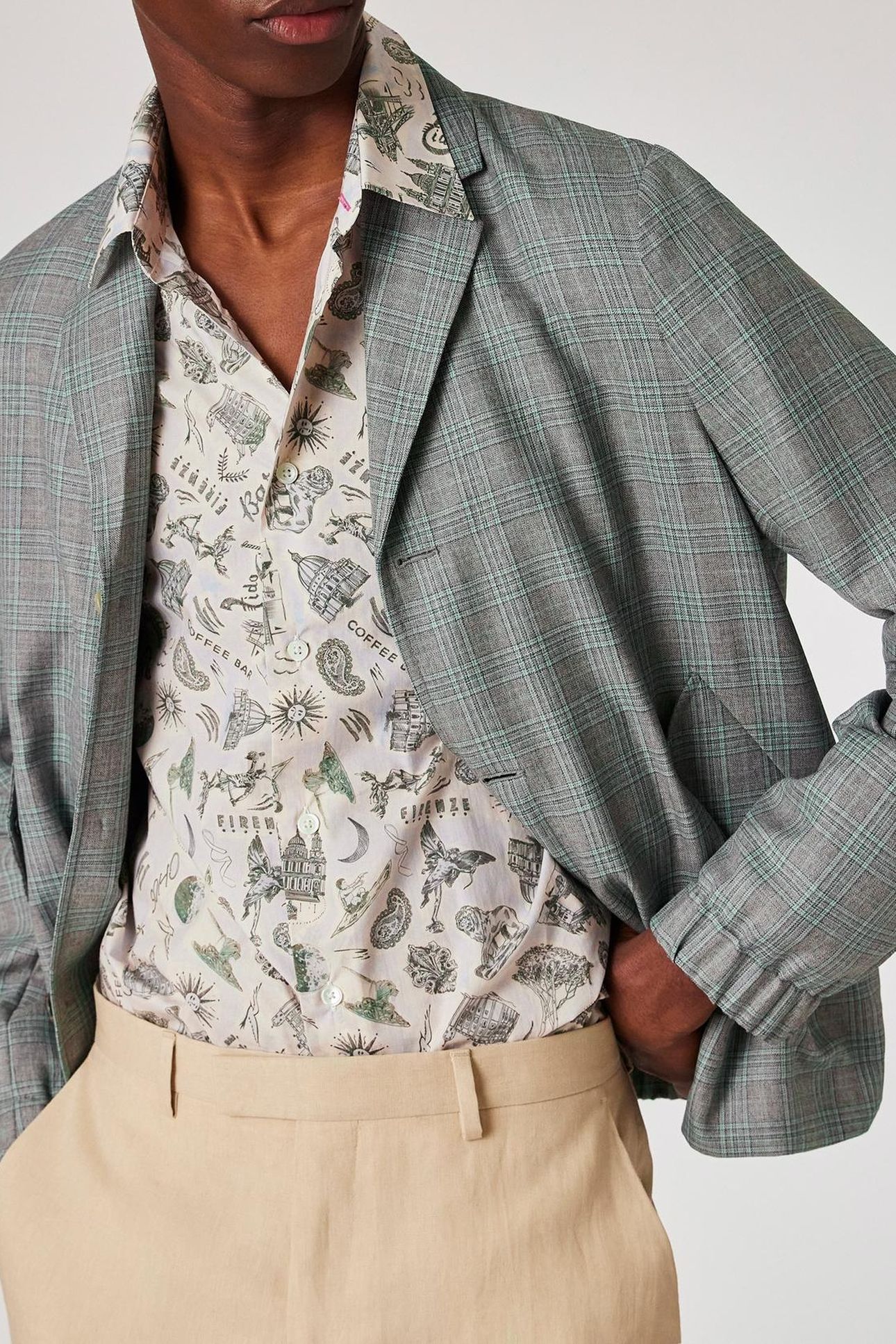 MENS CASUAL FIT JACKET GREY 9