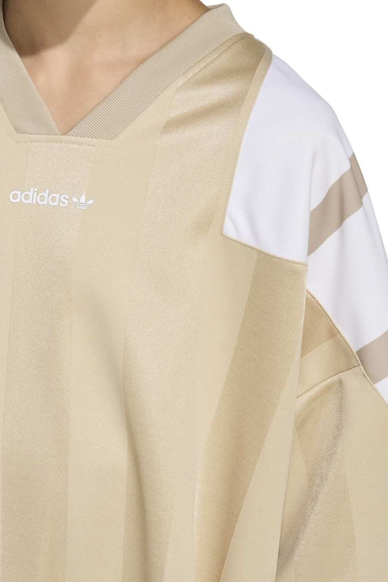 JUNIOR OVERSIZED BLOCKED JERSEY T-SHIRT STONE KHAKI 8