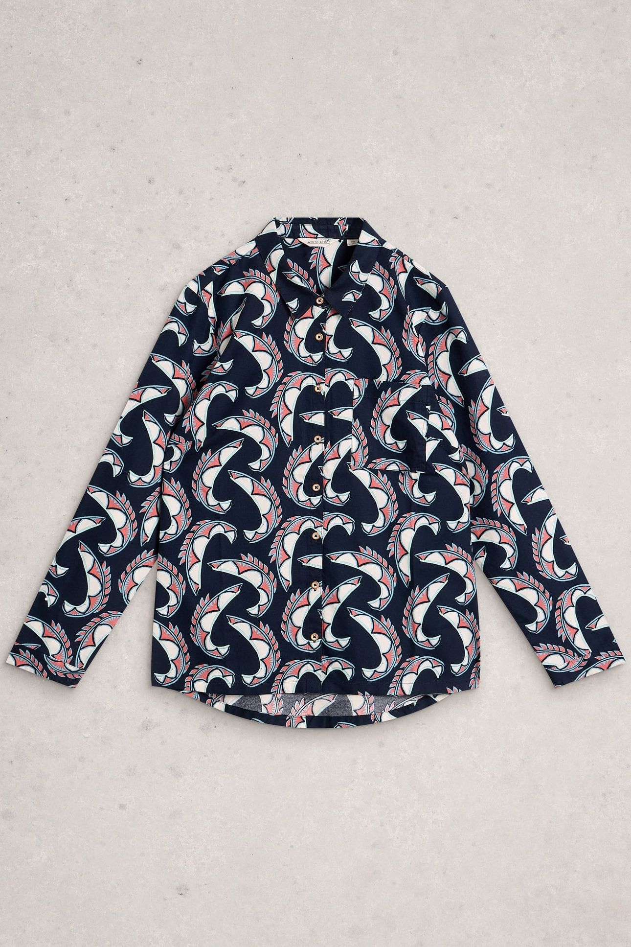 MAPLE SHIRT NAVY PRINT 3