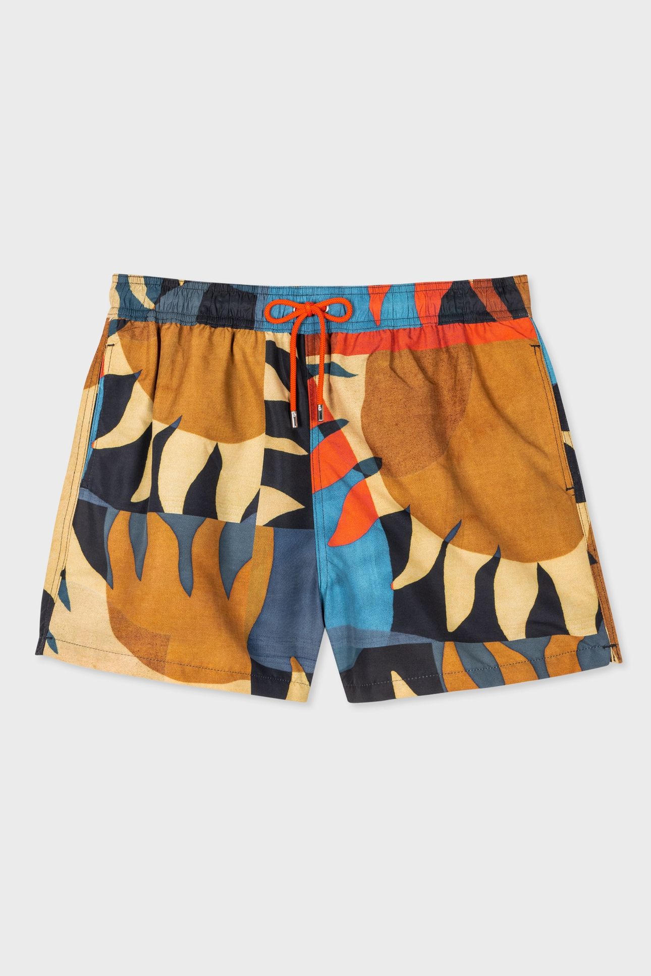MEN SWIM SHORT SUN PRINT ORANGE 4