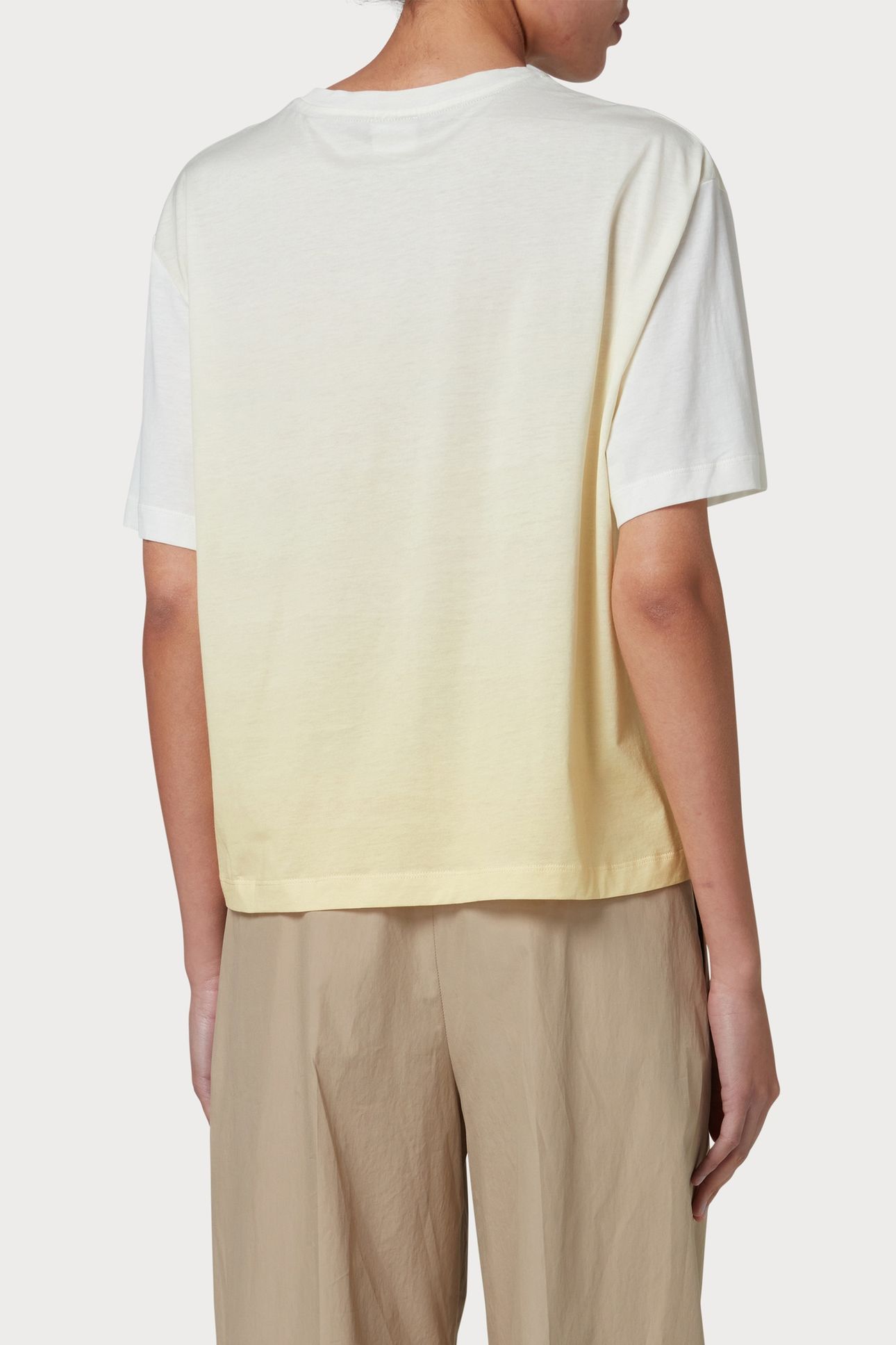 WOMENS PRINTED T-SHIRT LEMON YELLOW 2