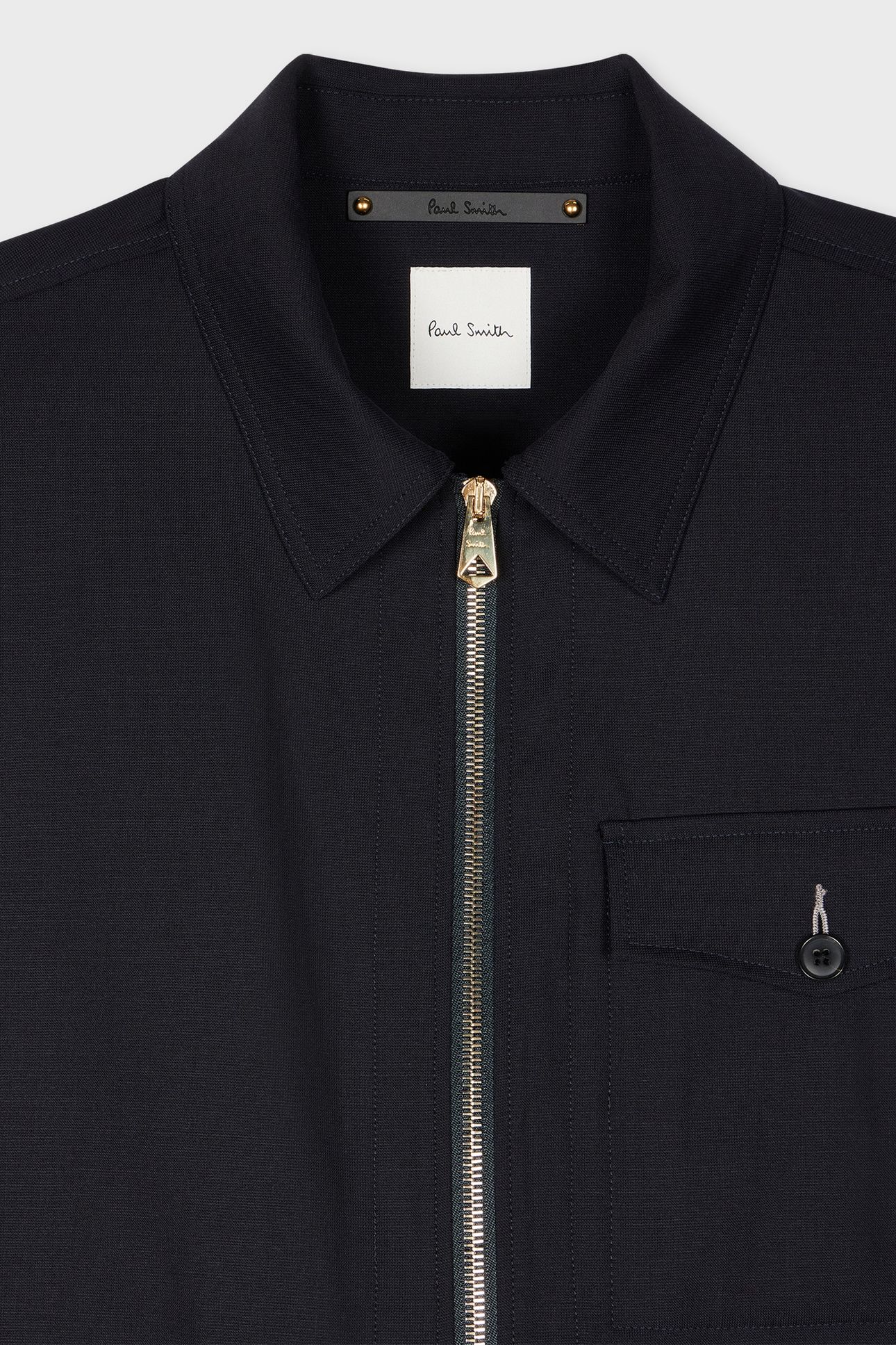 MENS ZIP SHIRT JACKET VERY DARK NAVY 7
