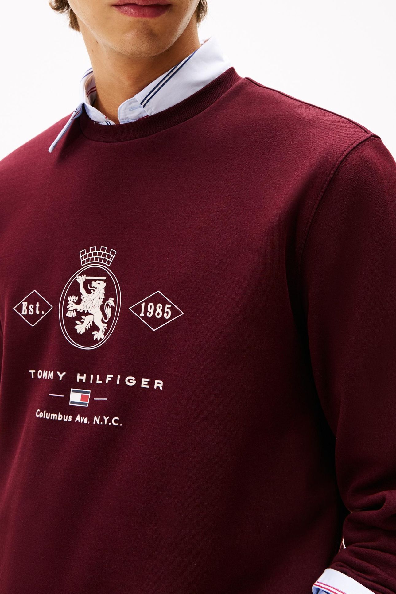 DIAMOND CREST GRAPHIC DEEP BURGUNDY 5
