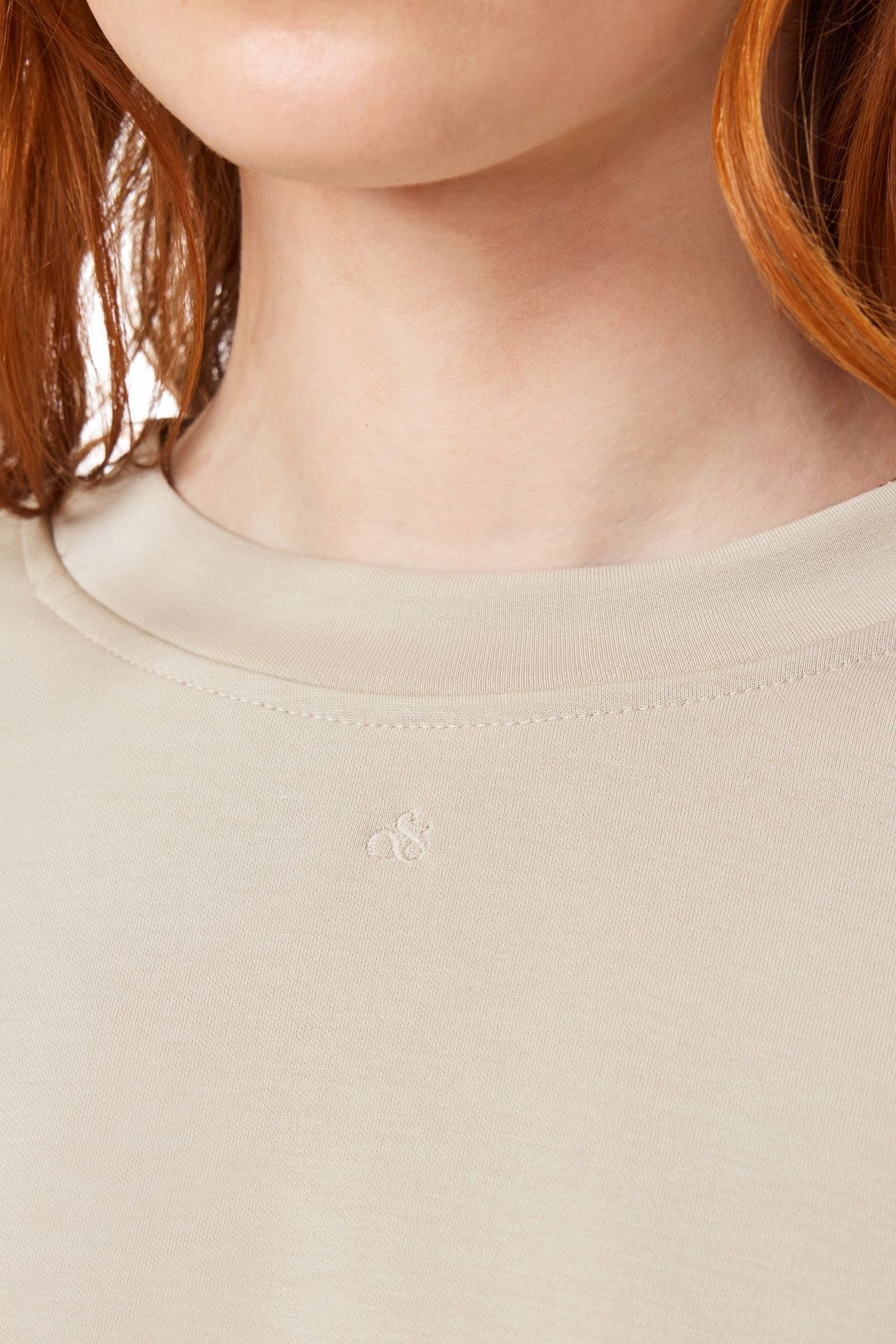 BUBBLE HEM CREWNECK FEATHER GRAY 8