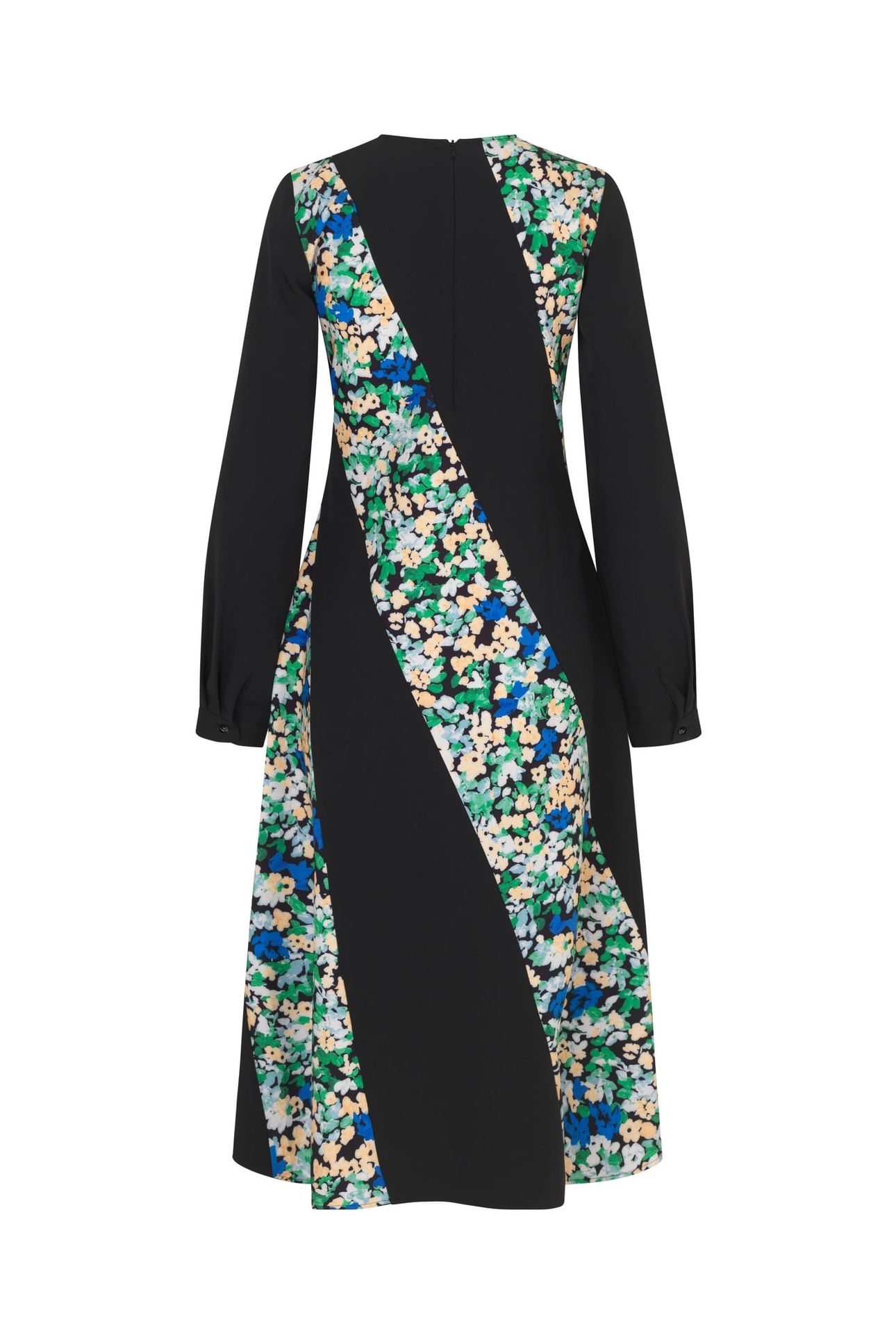 AIDA CADY DRESS LONG FLORAL POINTILLISM 4