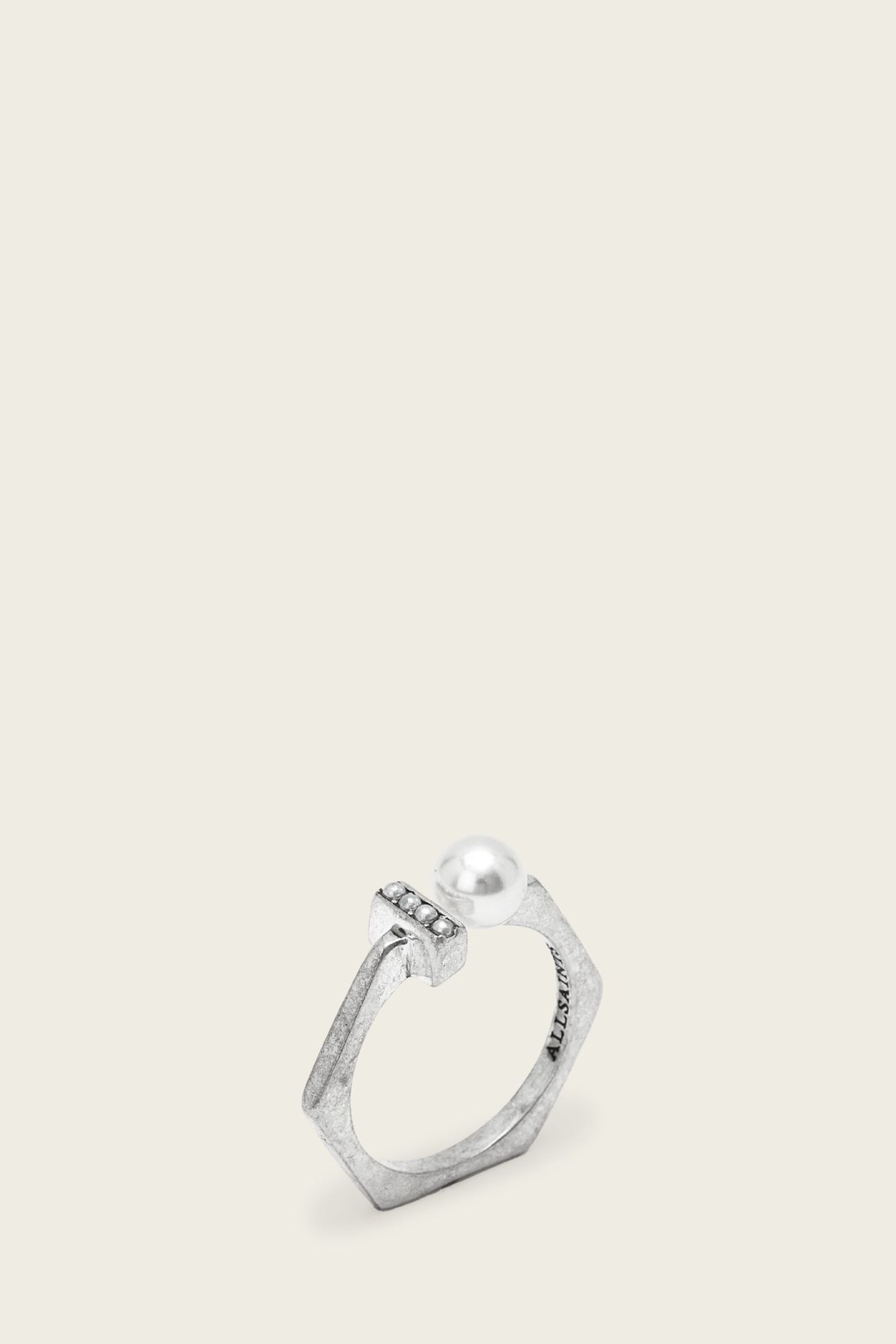 NELLIE RING WARM SILVER 2